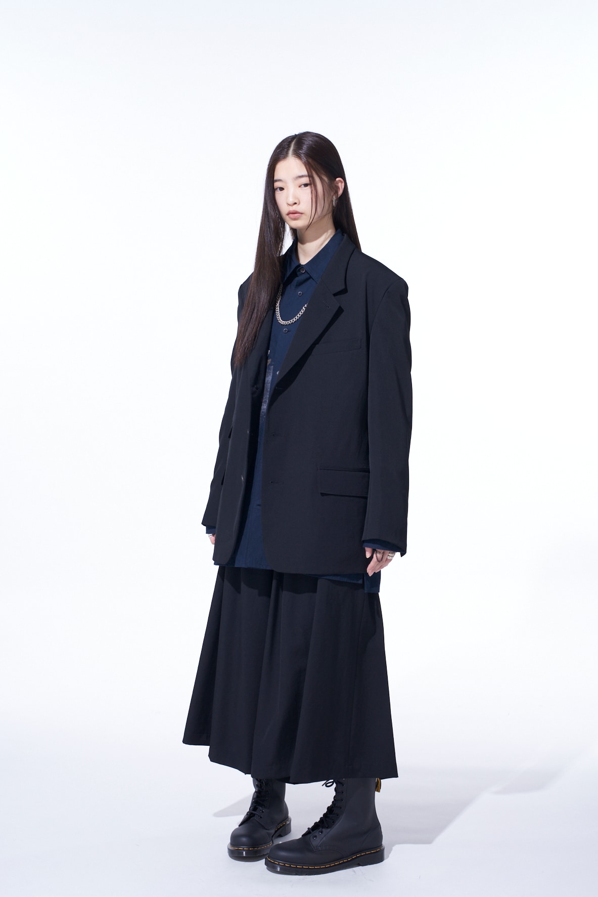 WASHER WOOL GABARDINE CHANGE POCKET TAILORED JACKET