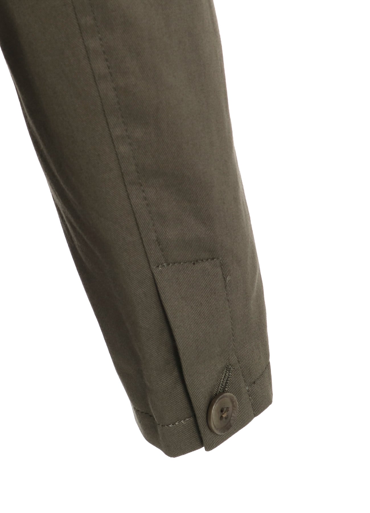 COTTON TWILL PEAKED LAPEL TAILORED JACKET