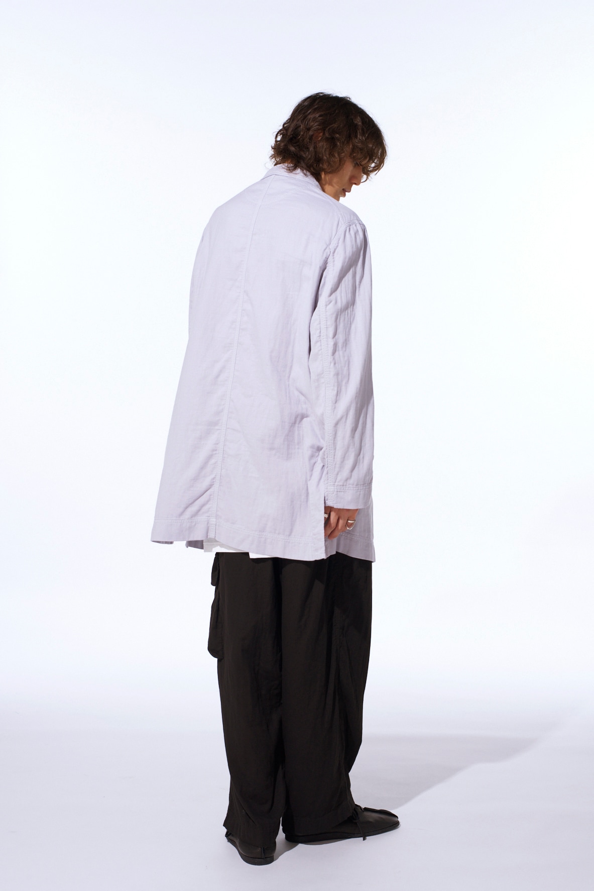 Double Gauze Long Work Jacket