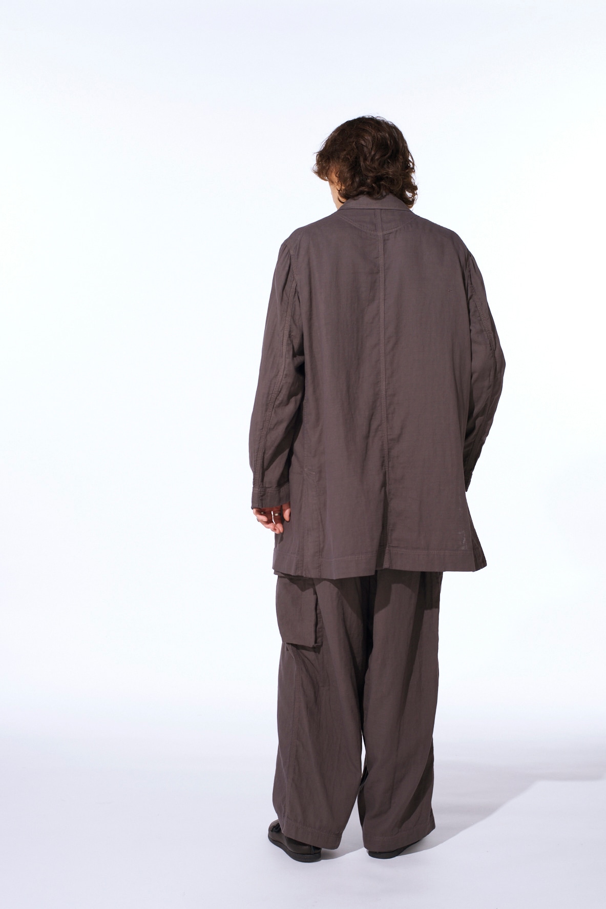 Double Gauze Long Work Jacket