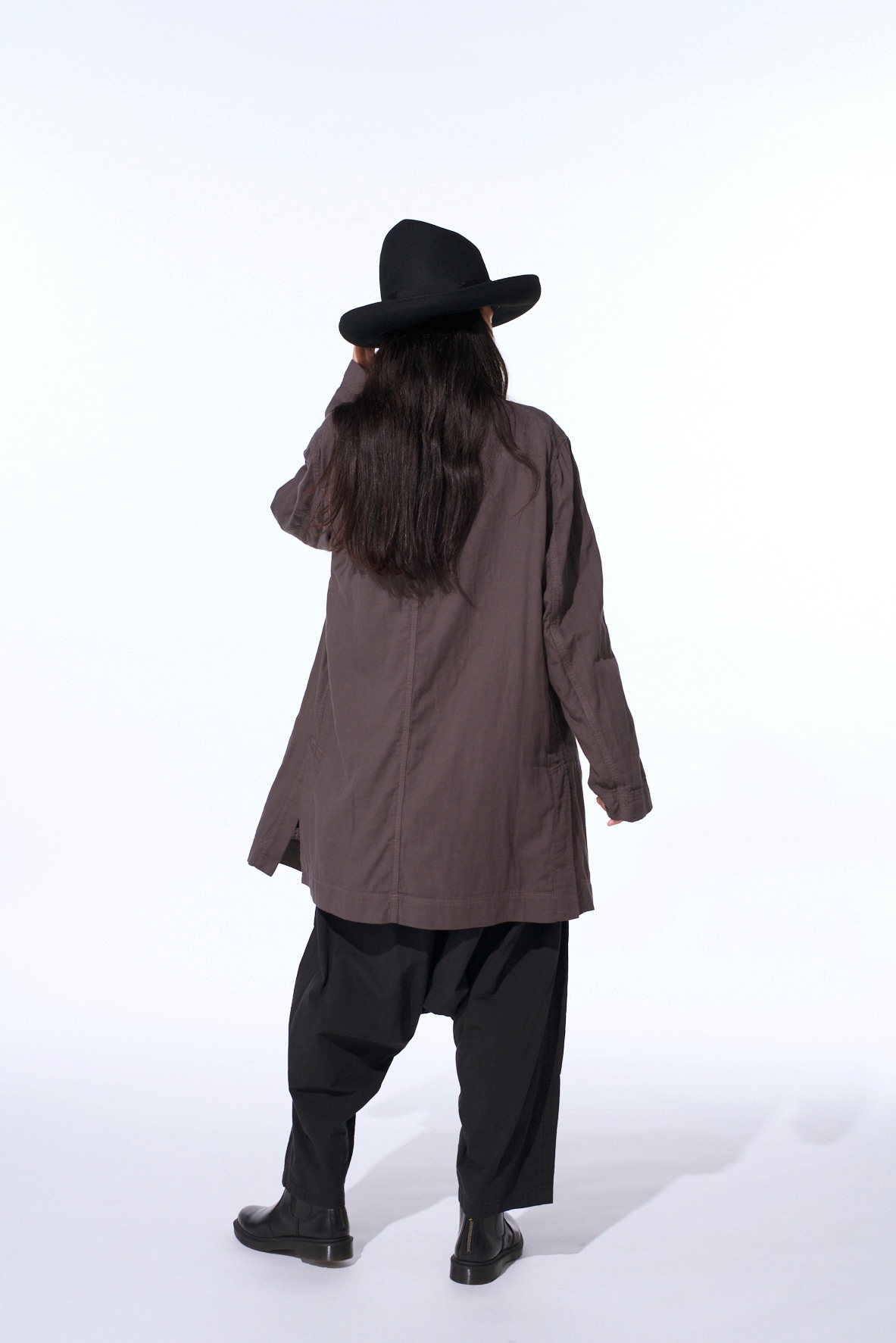 Double Gauze Long Work Jacket