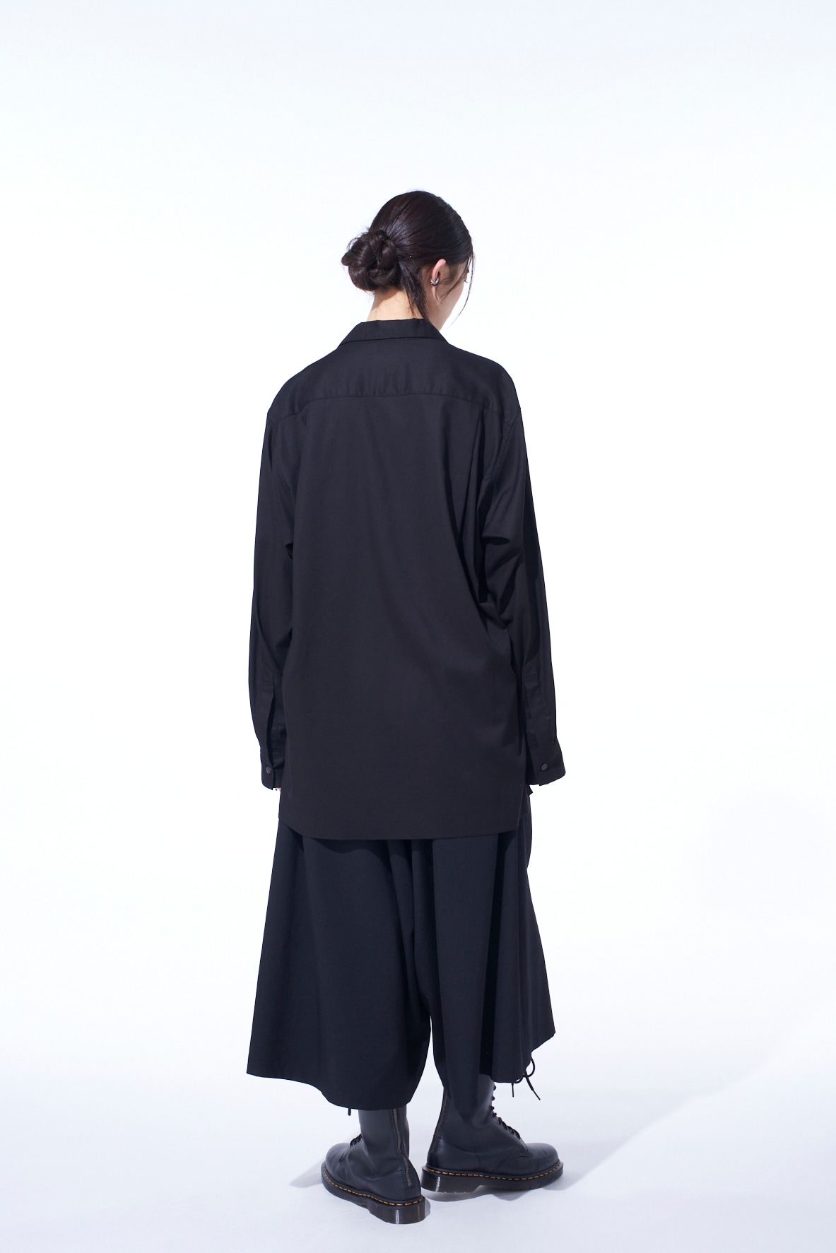 WASHER WOOL GABARDINE CULOTTE PANTS
