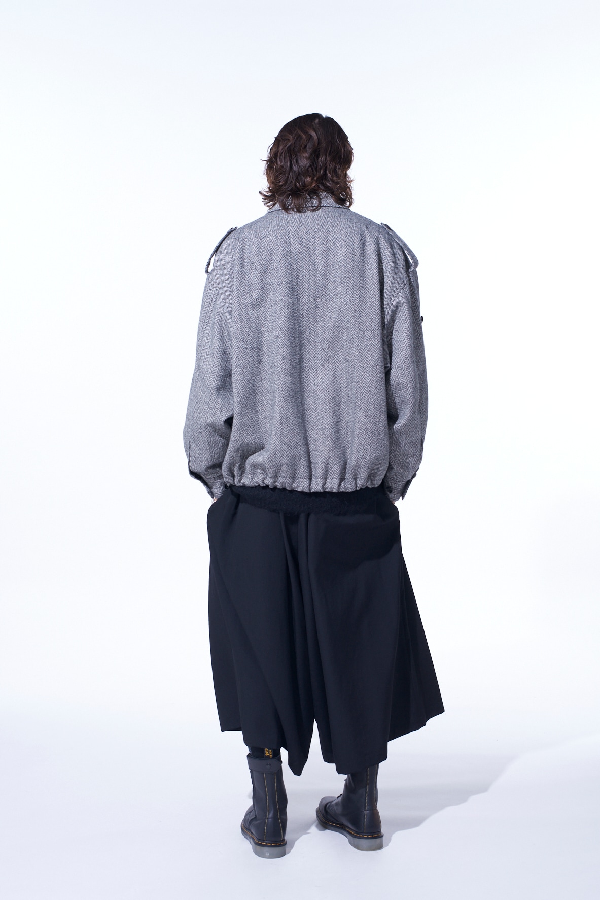 WASHER WOOL GABARDINE CULOTTE PANTS