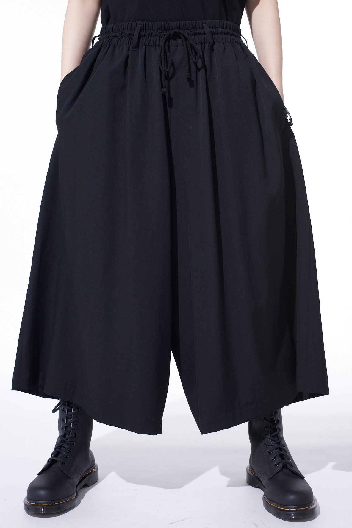 WASHER WOOL GABARDINE CULOTTE PANTS