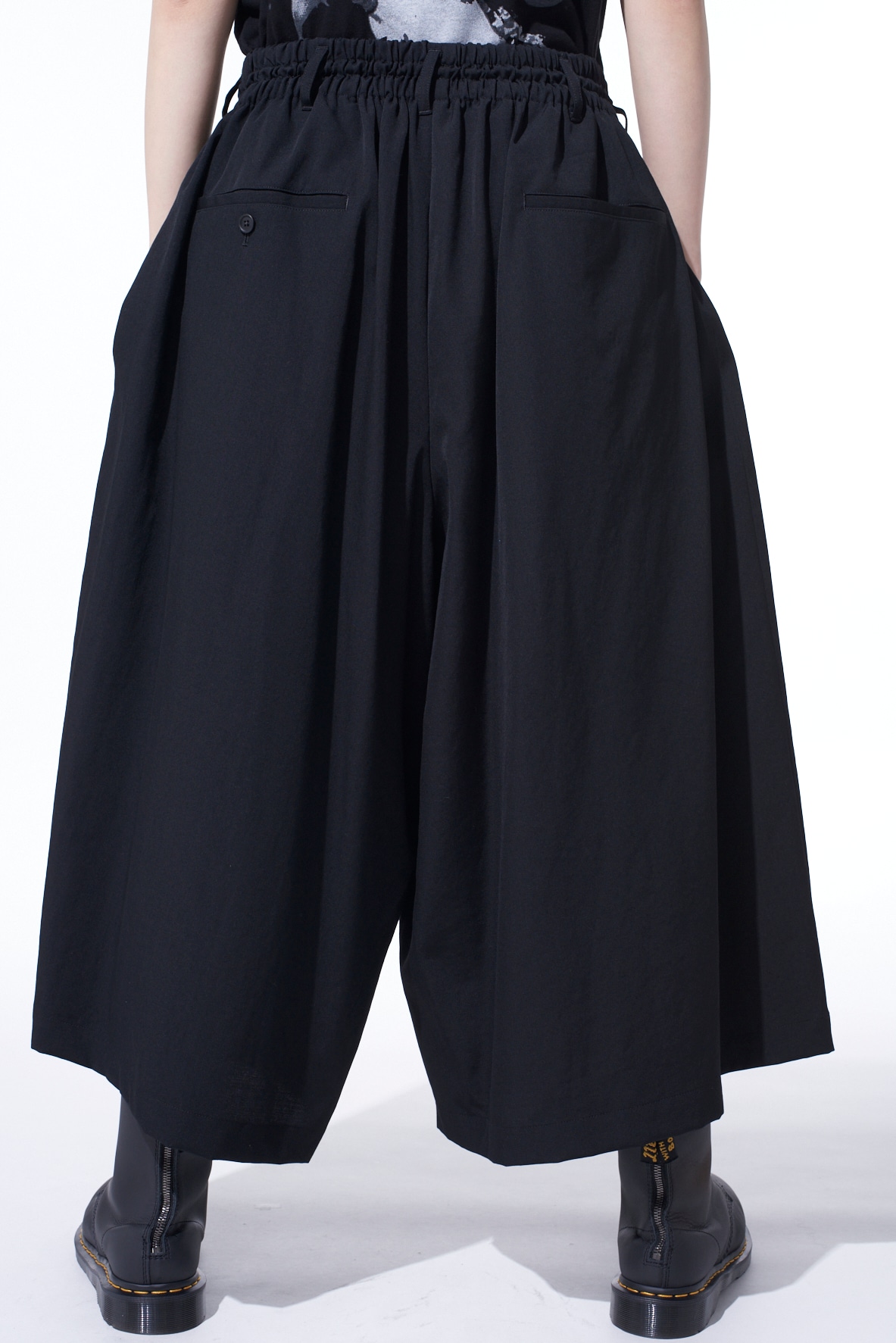 WASHER WOOL GABARDINE CULOTTE PANTS