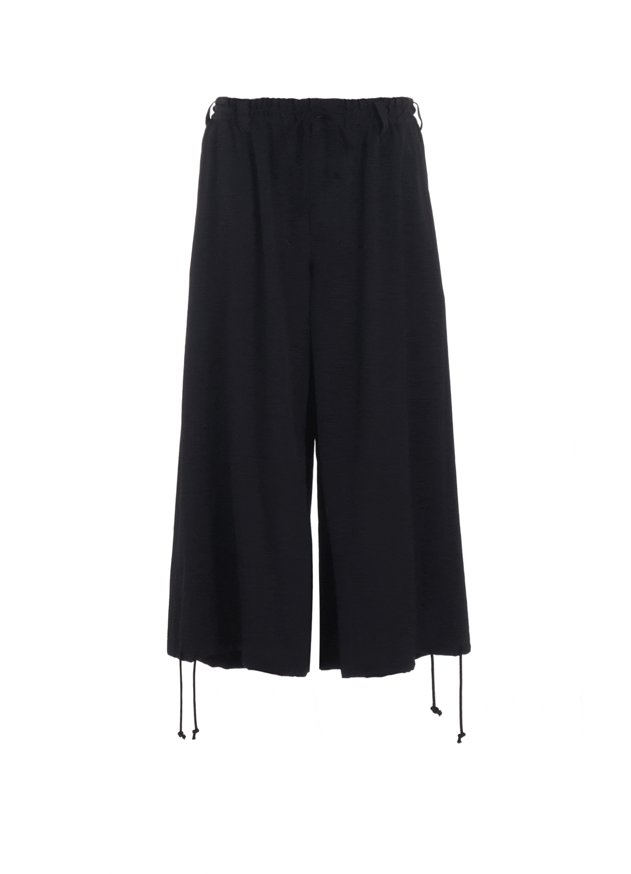 WASHER WOOL GABARDINE HAKAMA BALLOON PANTS