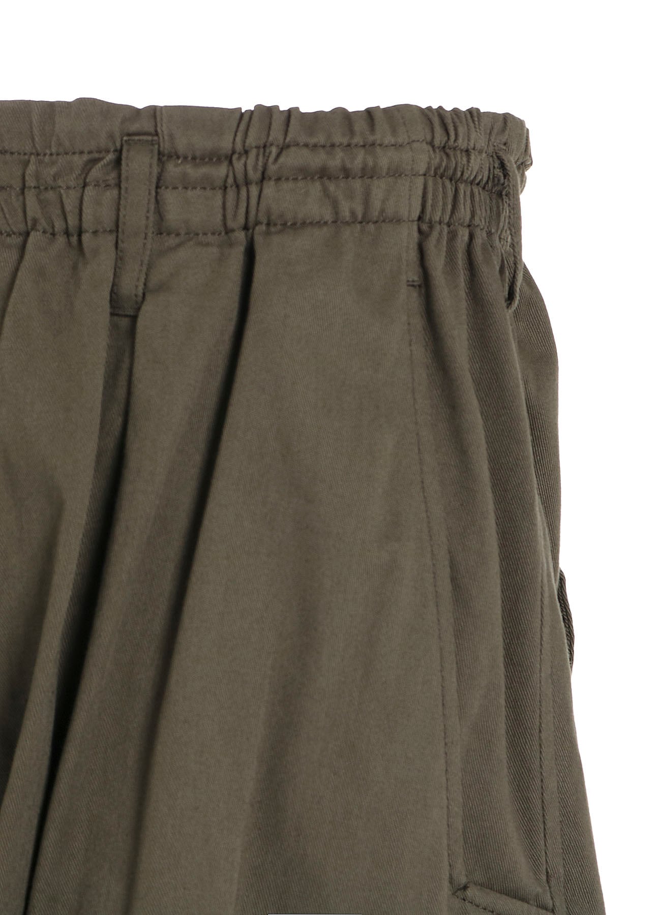 COTTON TWILL KNEE TUCK CARGO PANTS