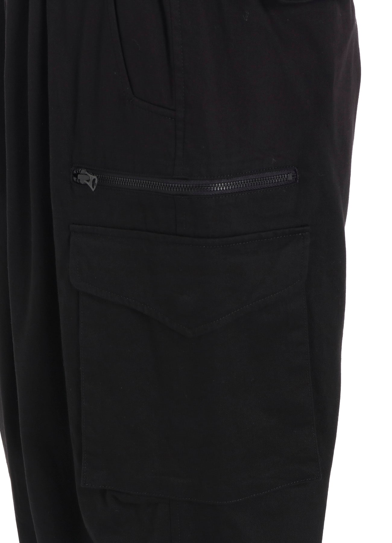 COTTON TWILL KNEE TUCK CARGO PANTS