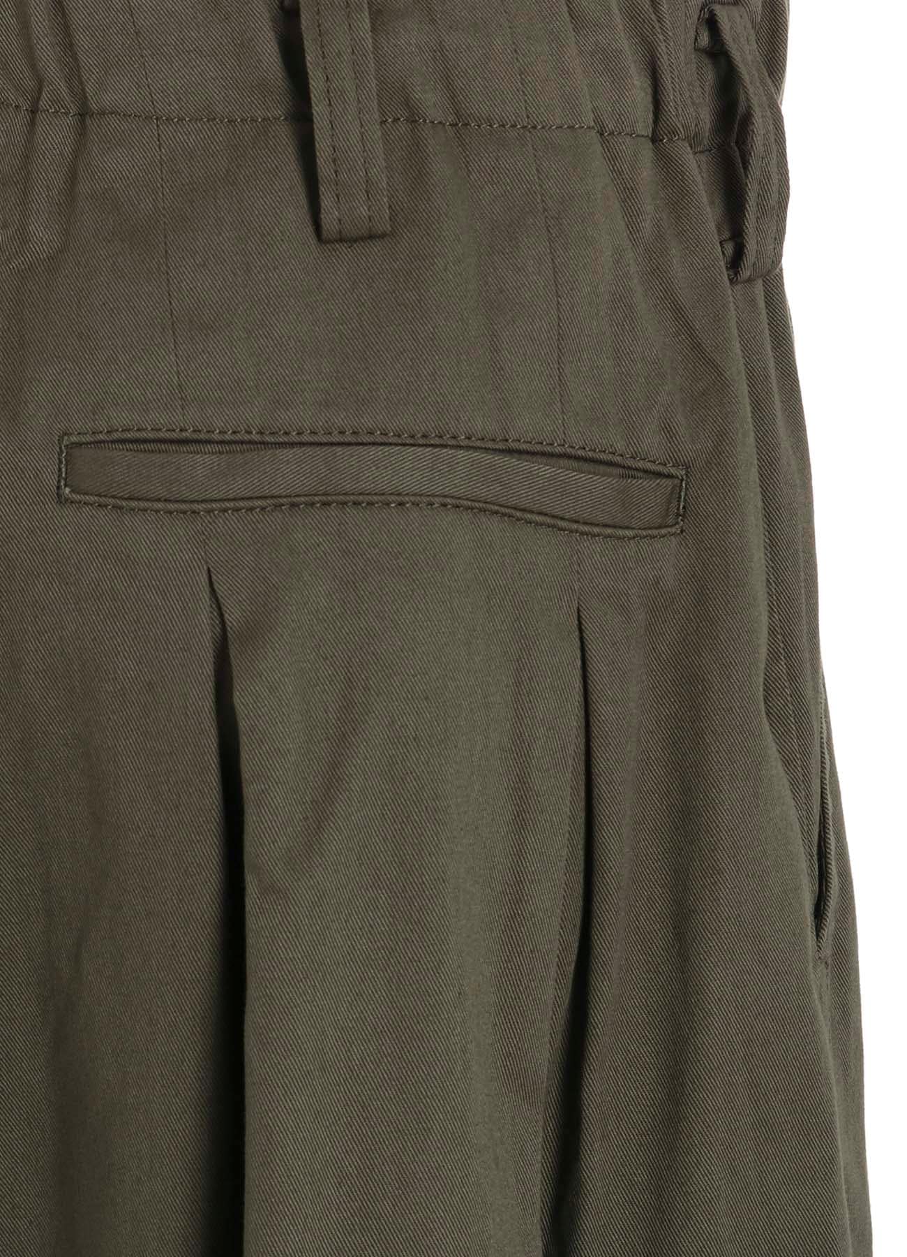 COTTON TWILL CARGO CULOTTE PANTS