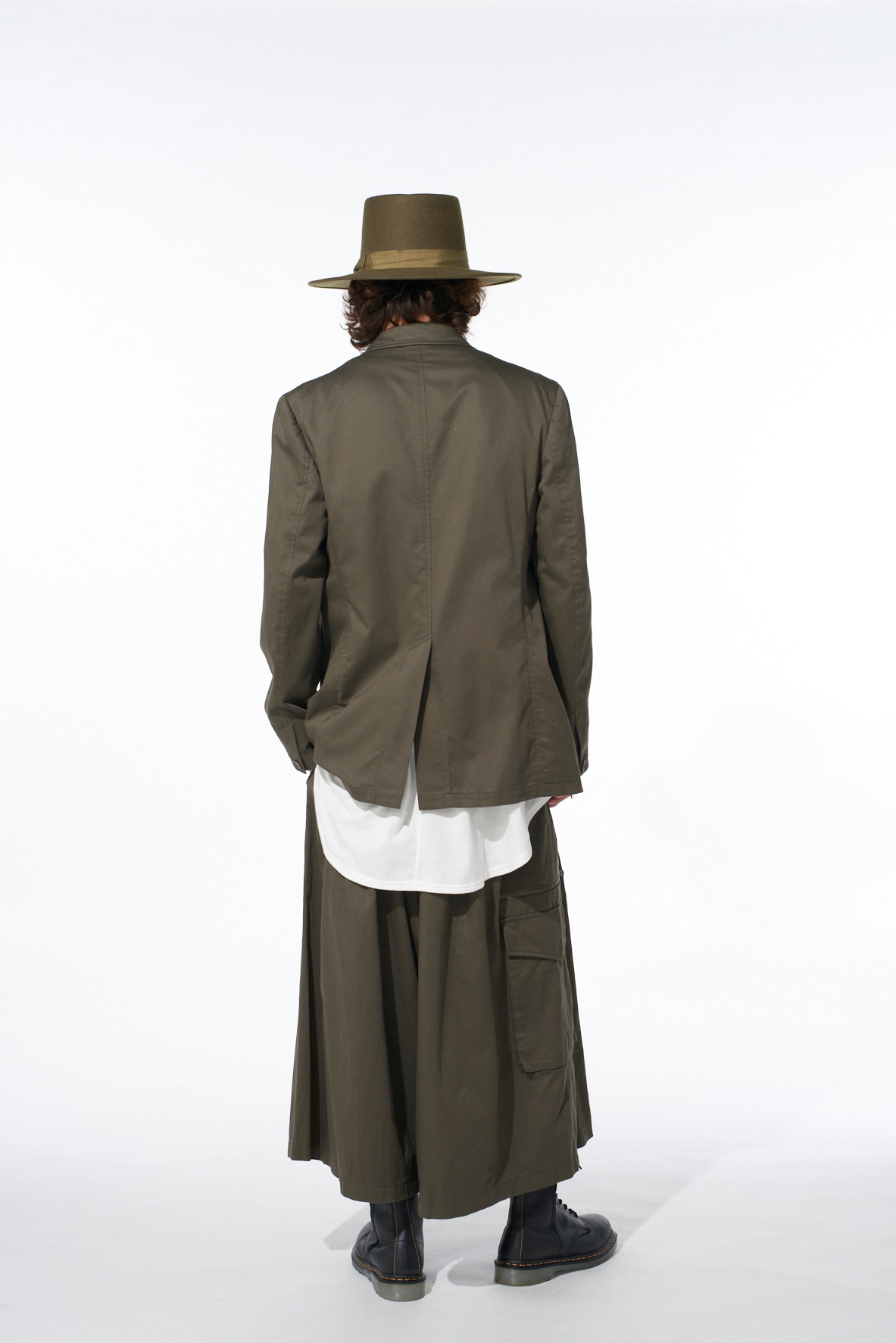 COTTON TWILL CARGO CULOTTE PANTS