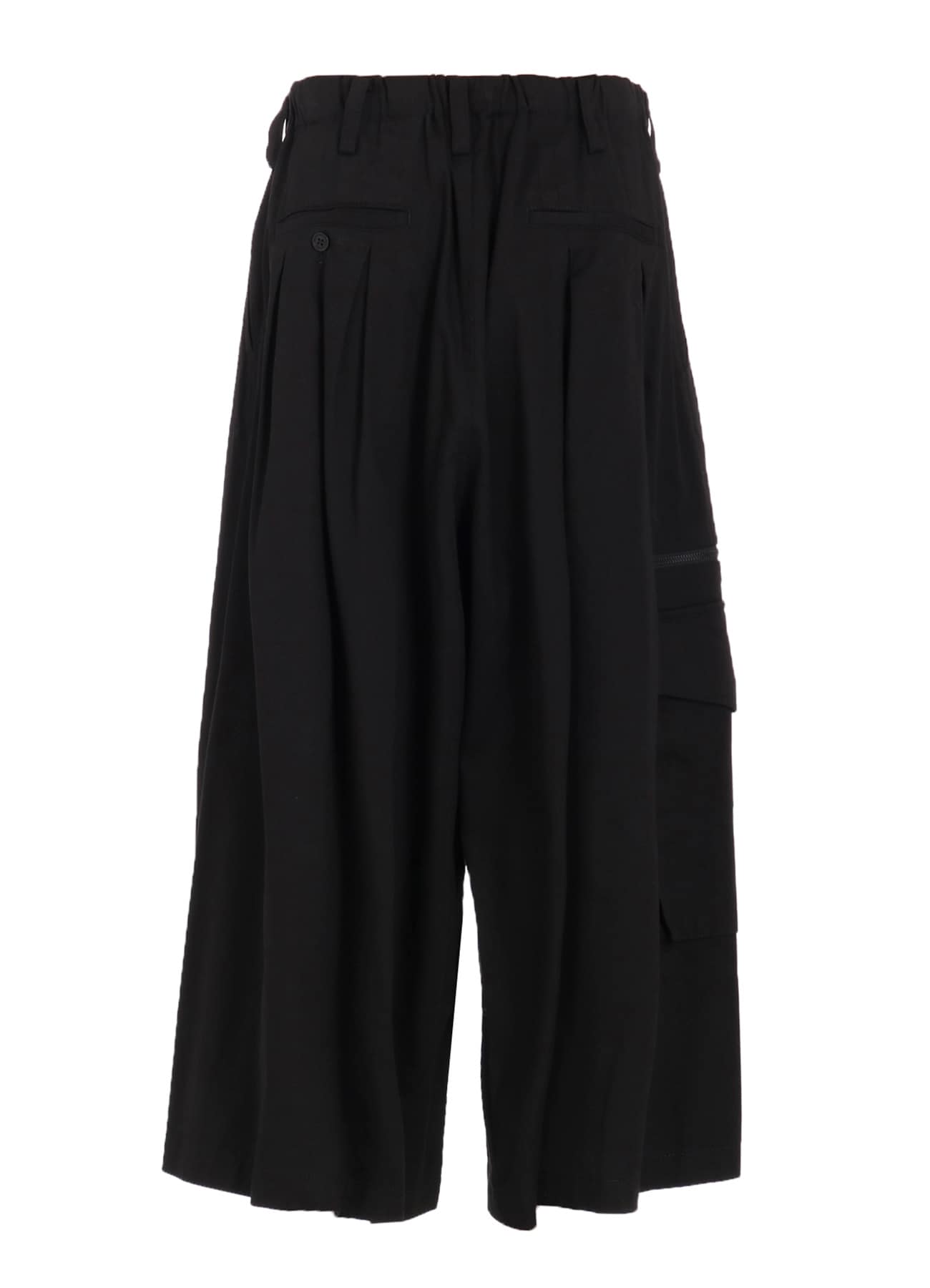 COTTON TWILL CARGO CULOTTE PANTS