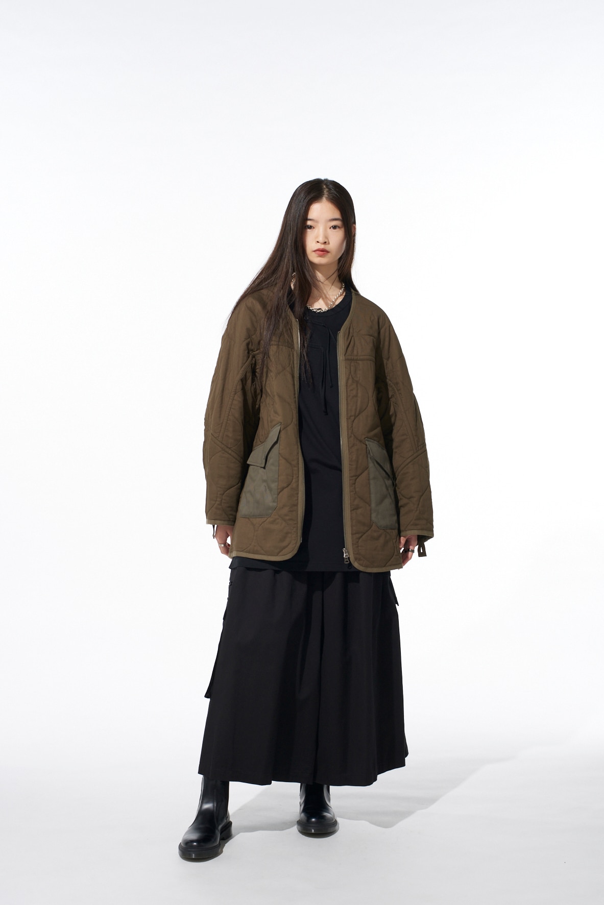 COTTON TWILL CARGO CULOTTE PANTS