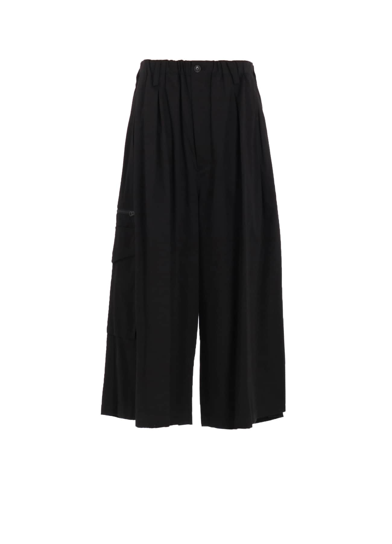COTTON TWILL CARGO CULOTTE PANTS