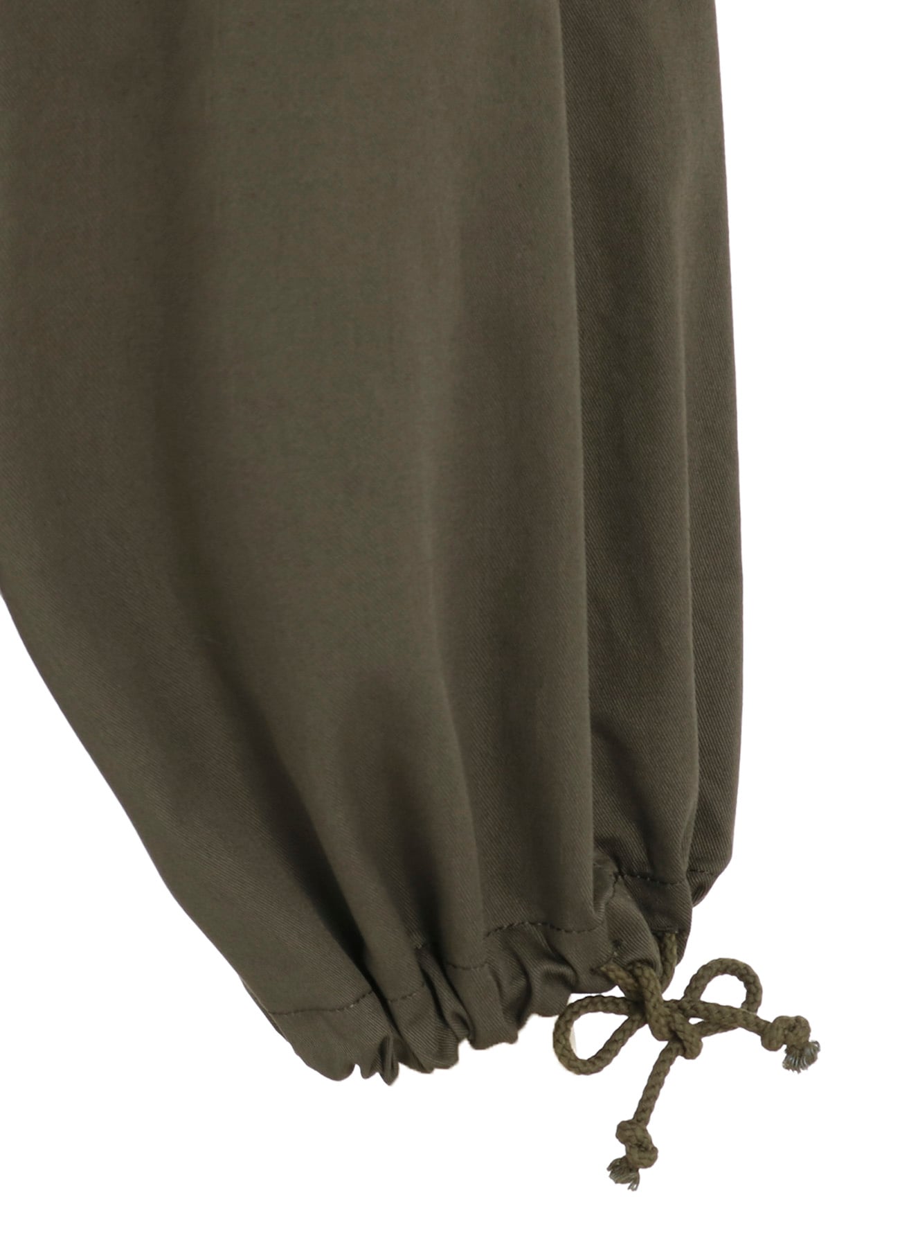 COTTON TWILL WIDE SAROUEL PANTS