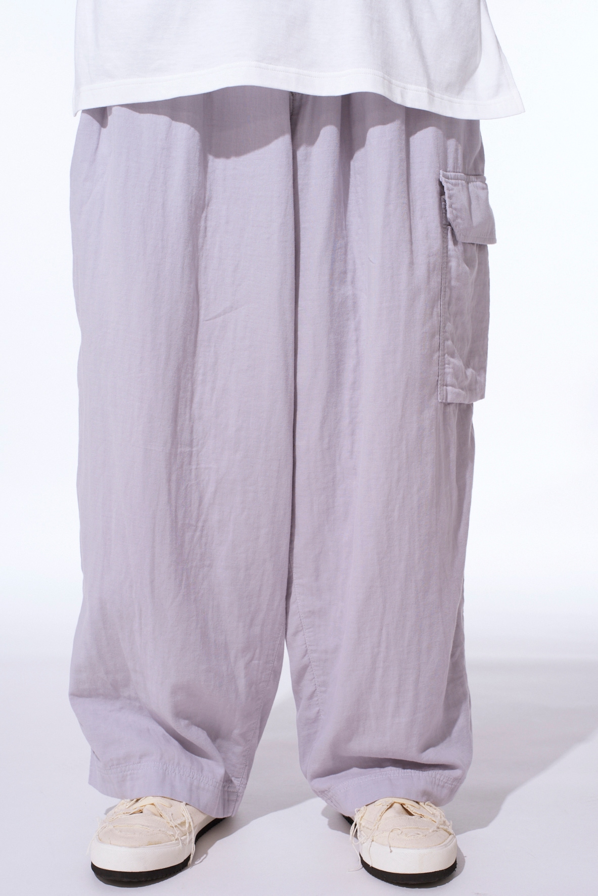 Double Gauze Single Cargo Pocket Pants