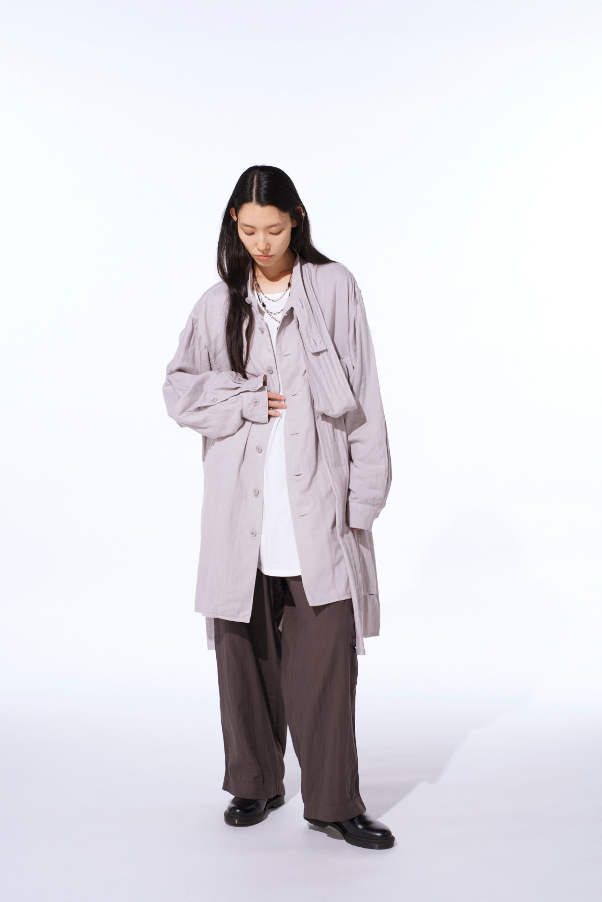 Double Gauze Single Cargo Pocket Pants