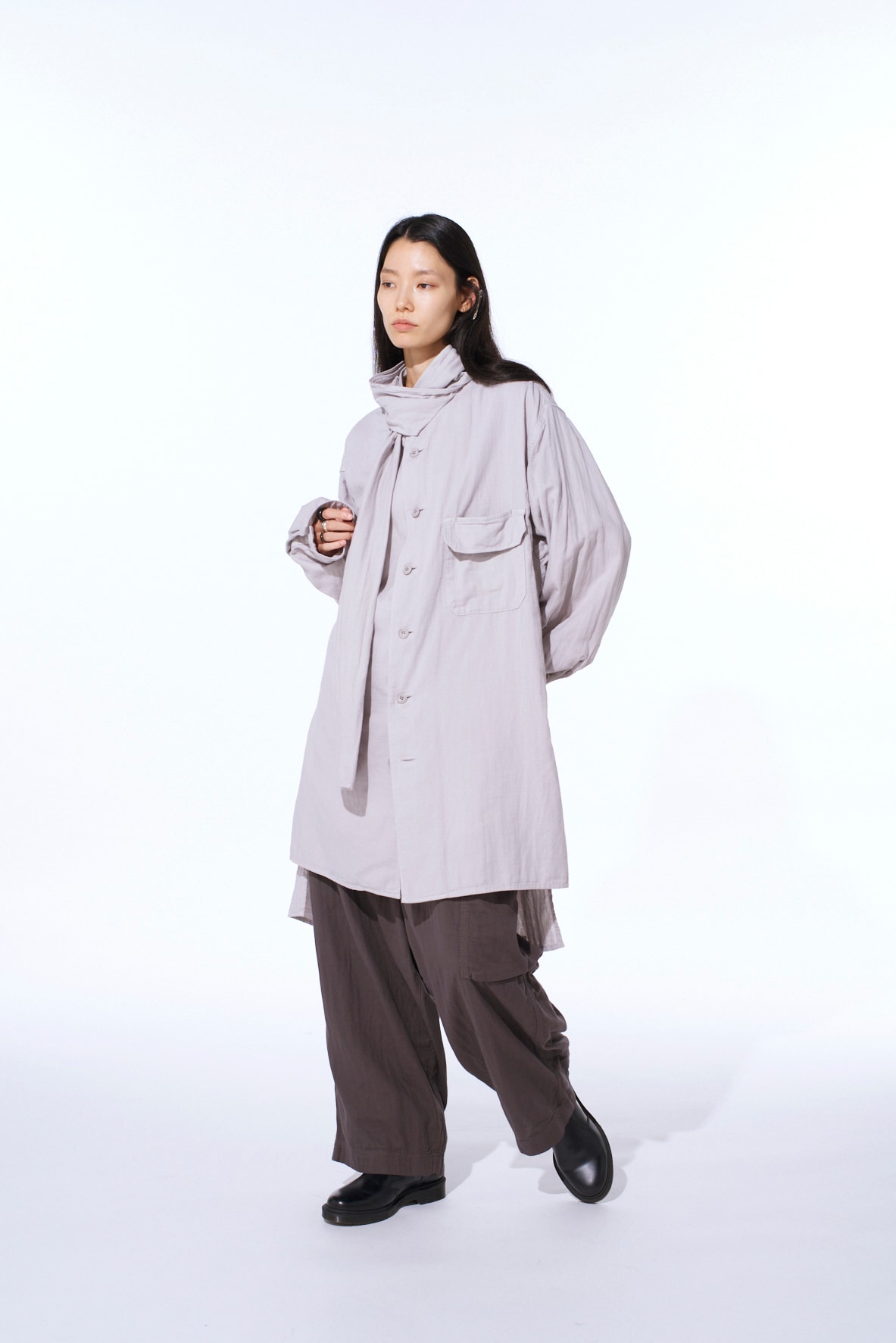 Double Gauze Single Cargo Pocket Pants