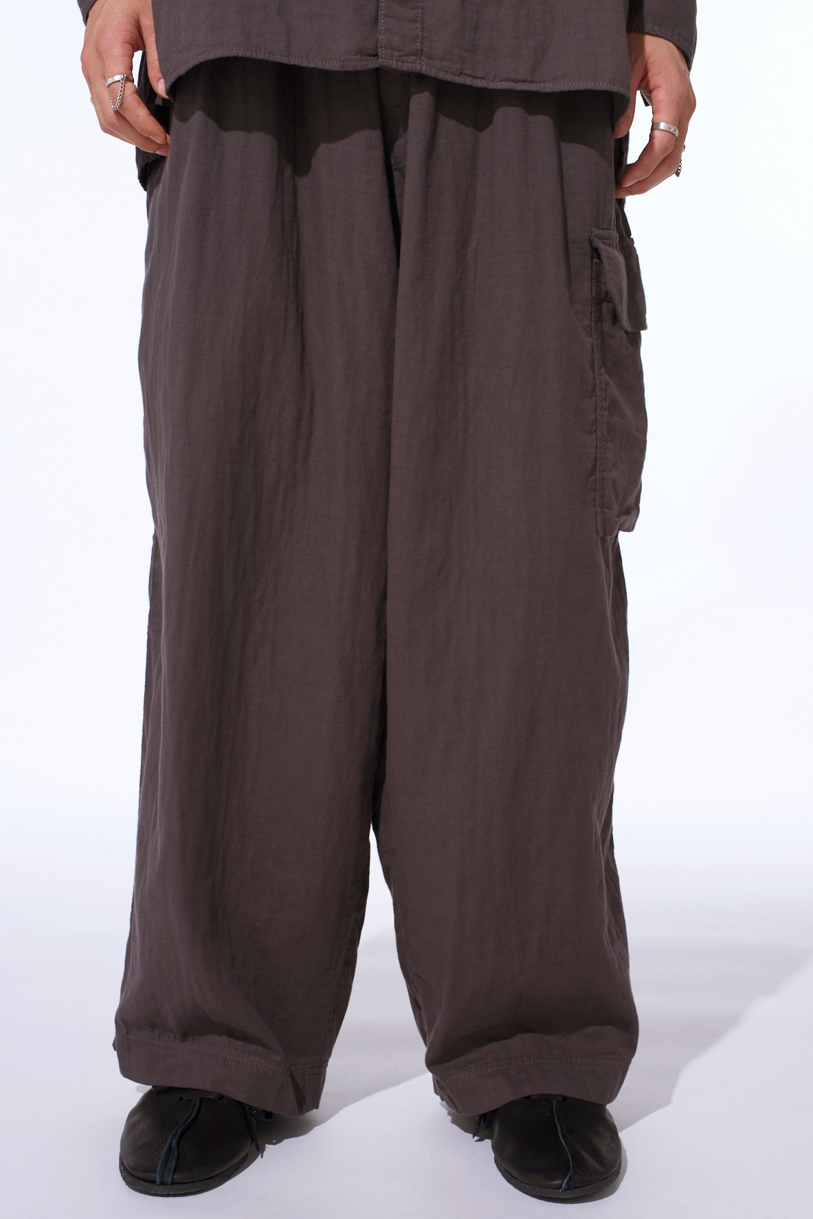 Double Gauze Single Cargo Pocket Pants
