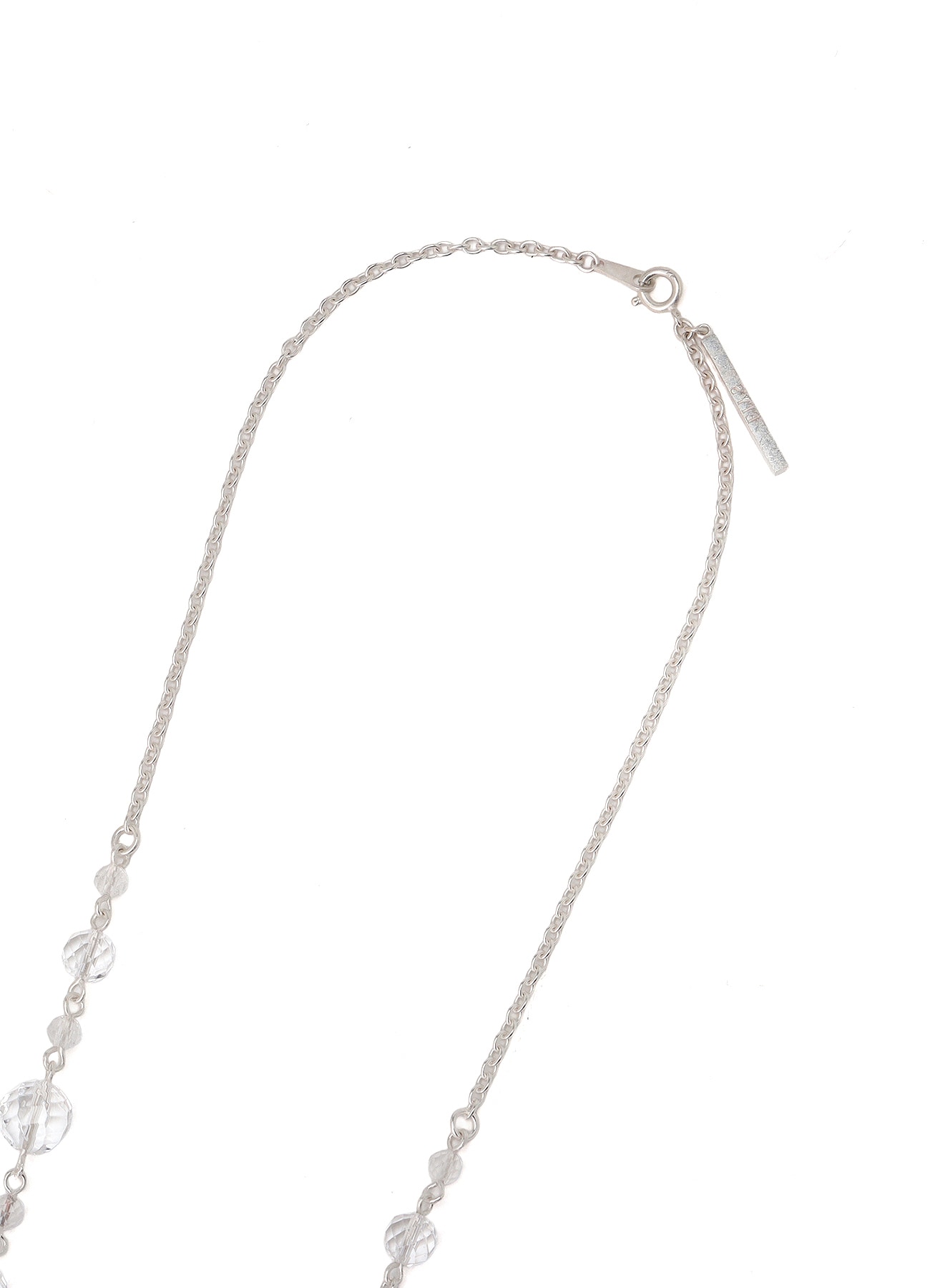 CRYSTAL BRASS NECKLACE