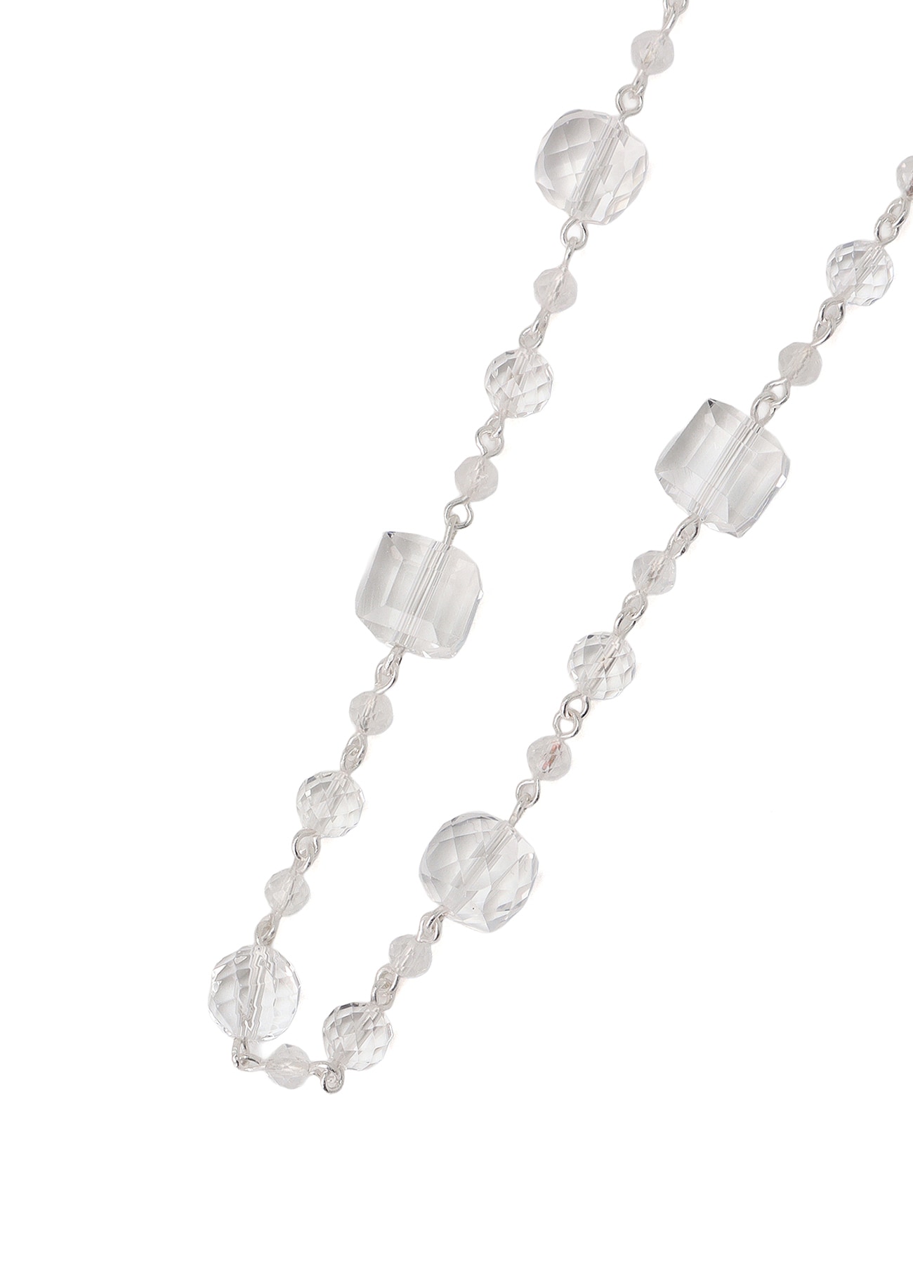 CRYSTAL BRASS NECKLACE