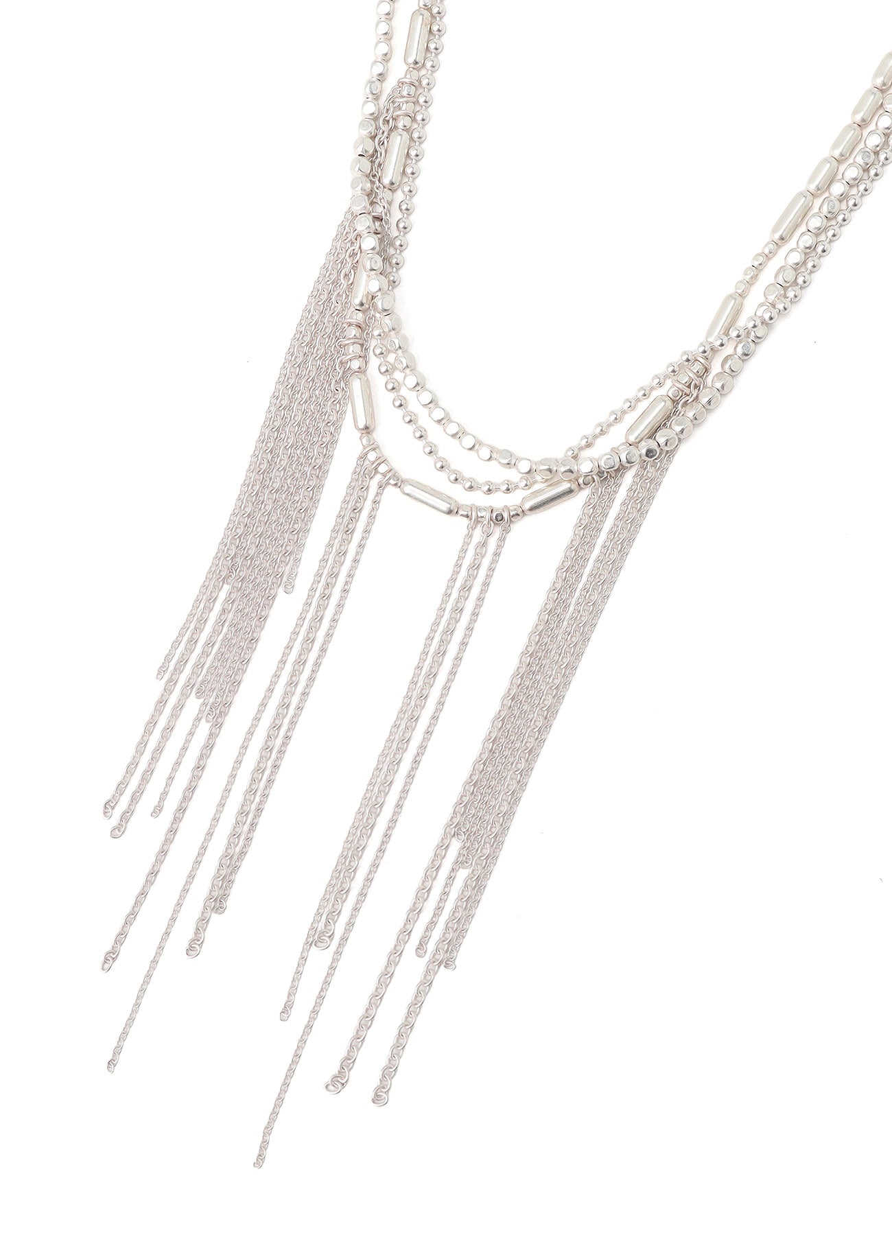 BRASS CHAIN TASSEL NECKLACE
