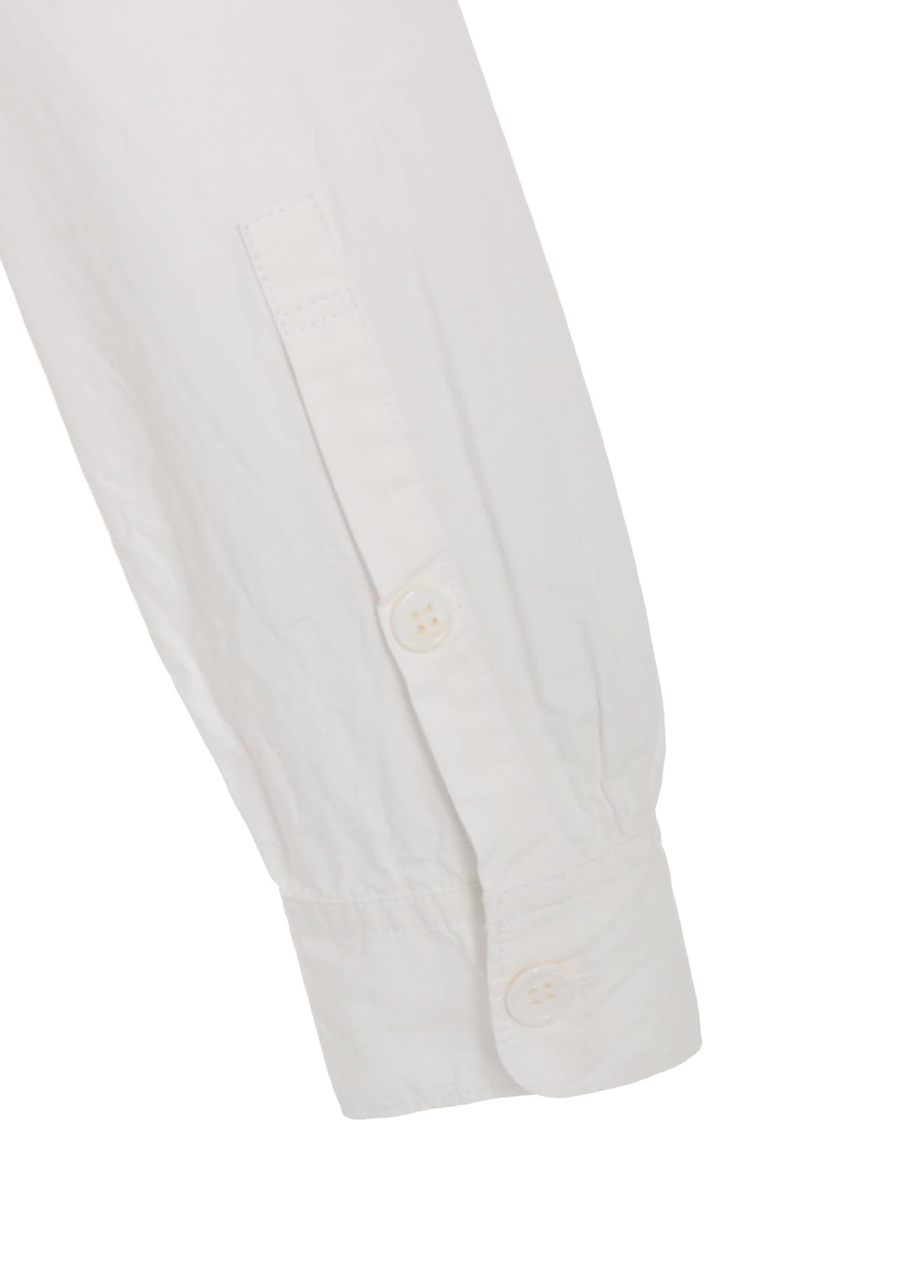 COTTON LINEN DRAWSTRING POCKET SHIRT