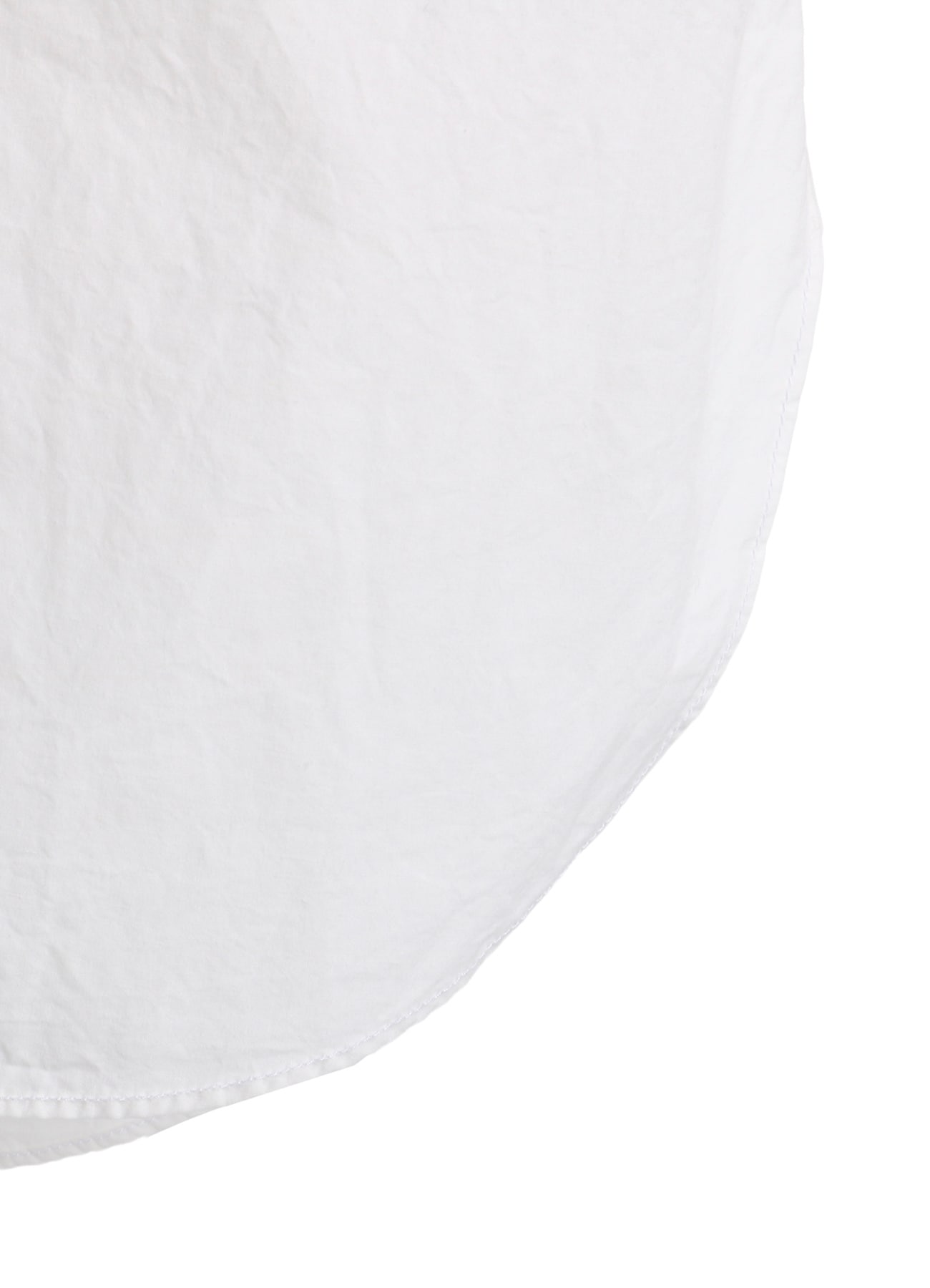 COTTON LINEN DRAWSTRING POCKET SHIRT