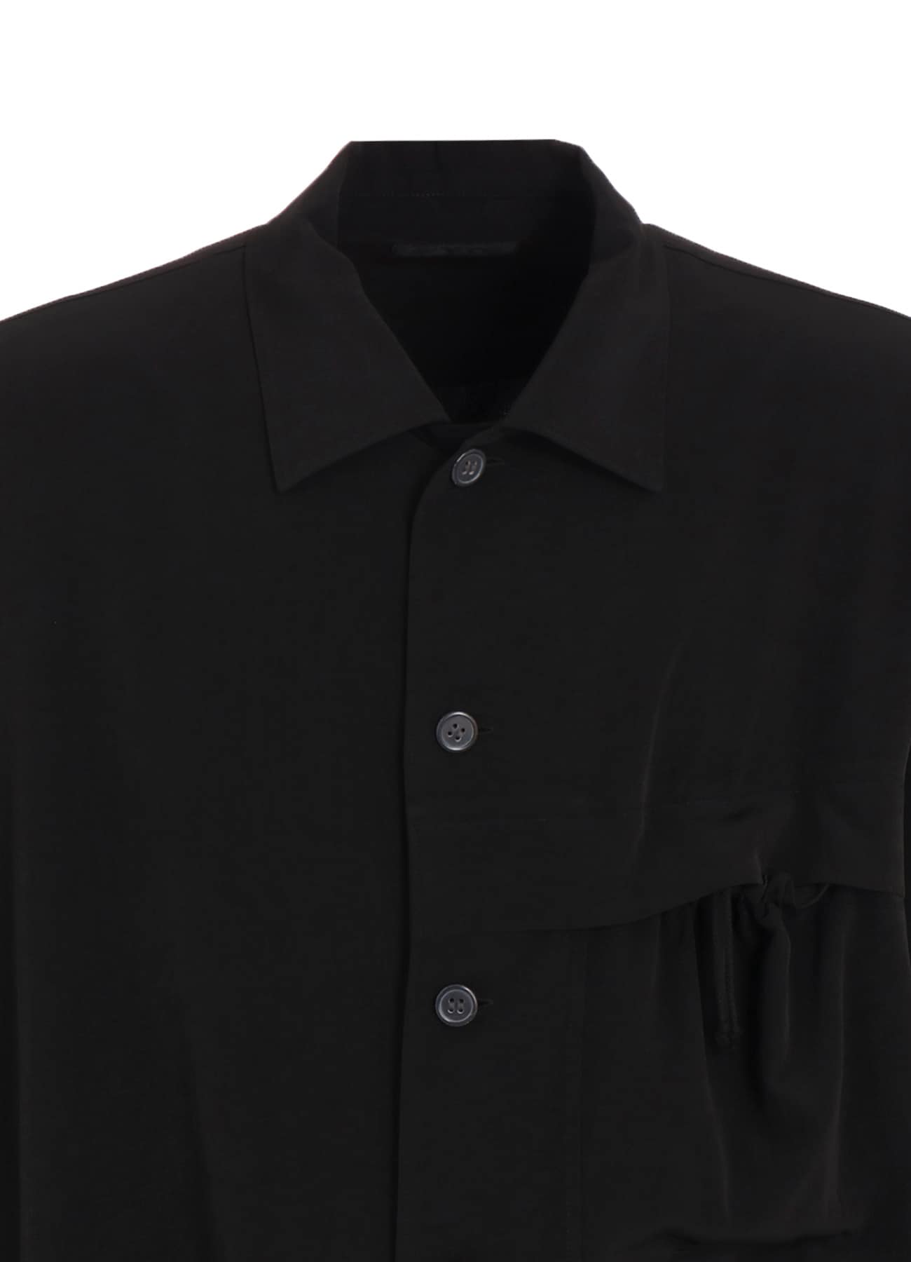 CREPE de CHINE SHIRRING POCKETS SHIRT