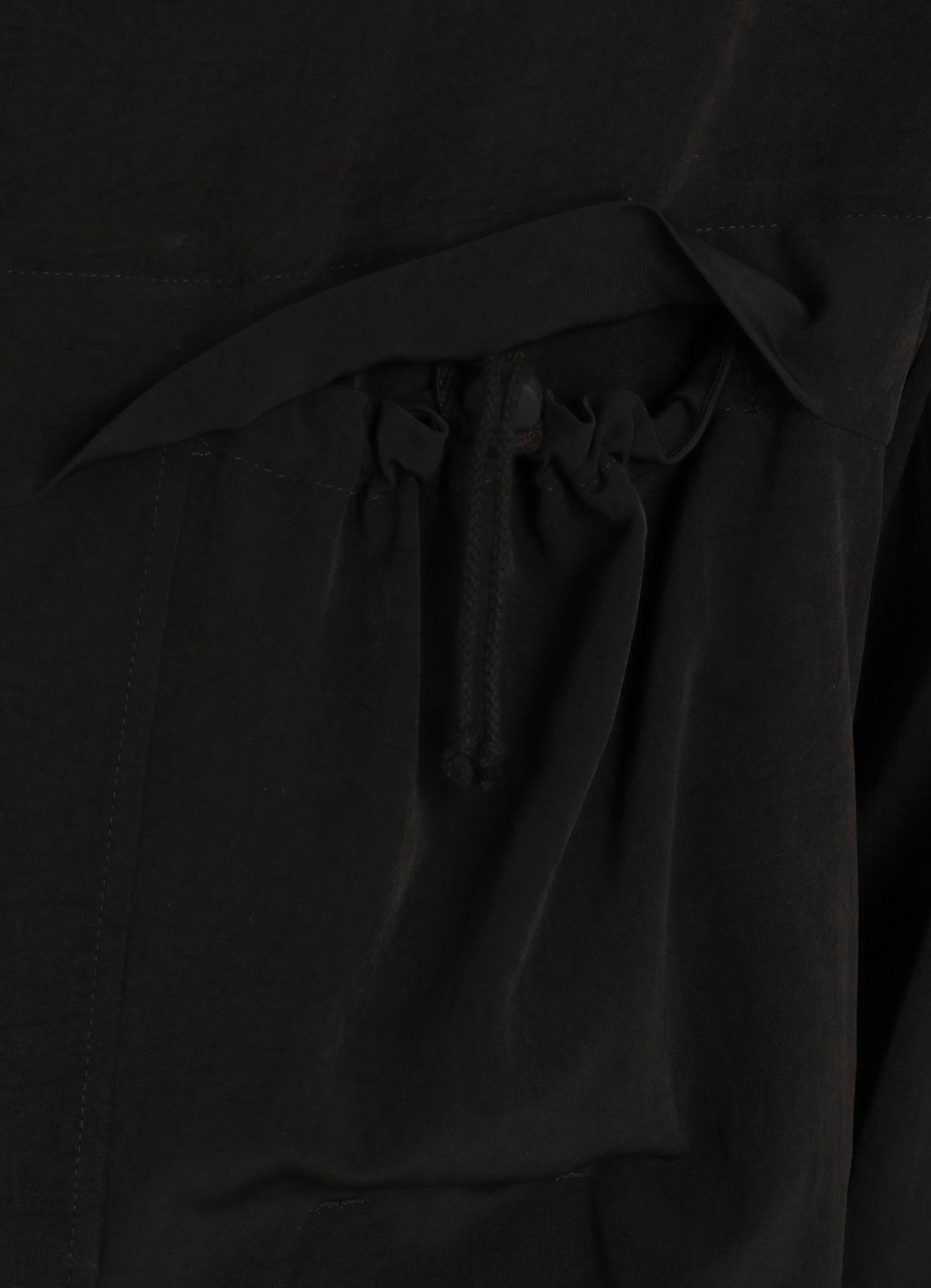 CREPE de CHINE SHIRRING POCKETS SHIRT