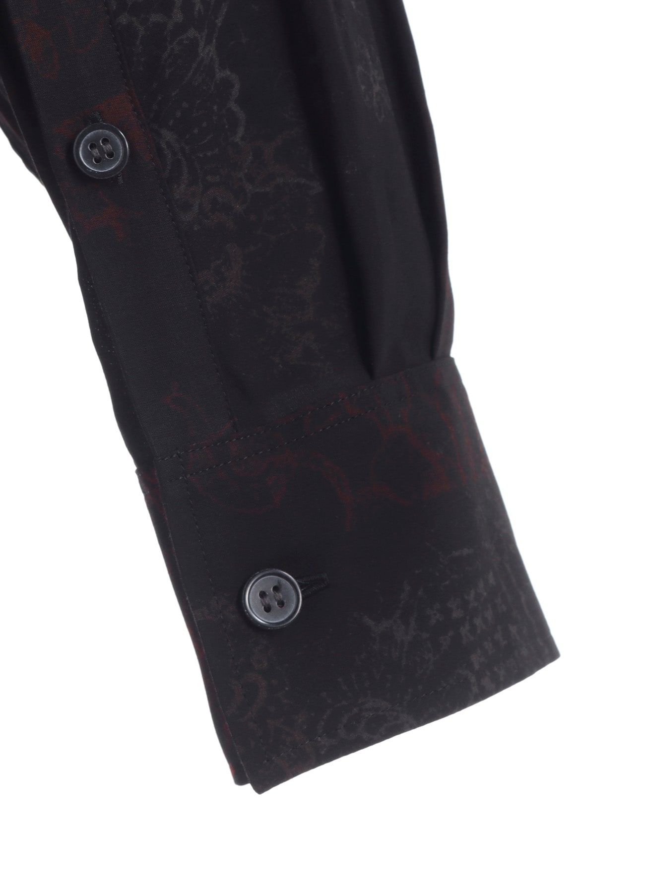 RAYON CRIMSON LACE PRINT REGULAR COLLAR SHIRT
