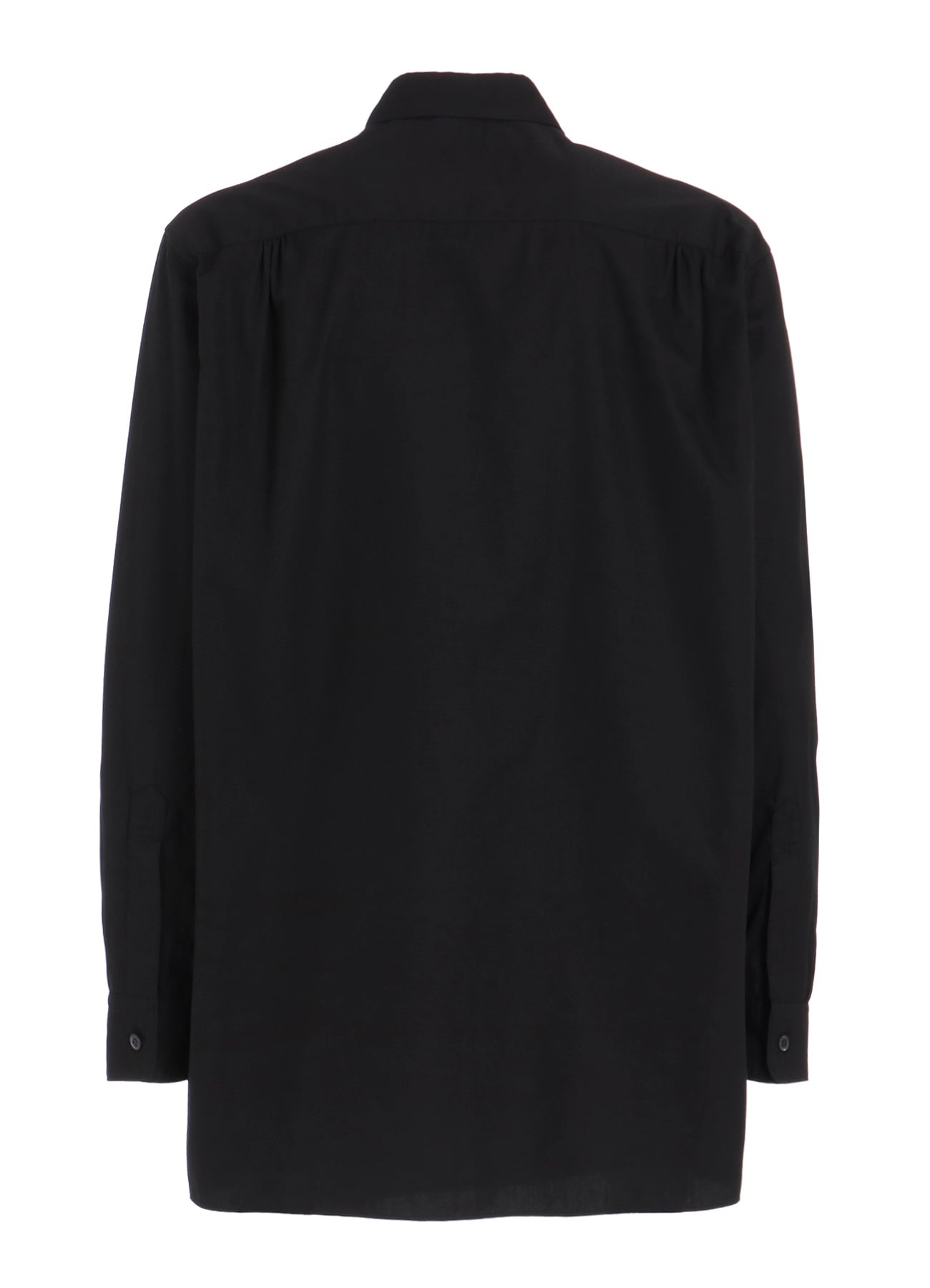 COTTON BROAD RIBON STAND COLLAR SHIRT