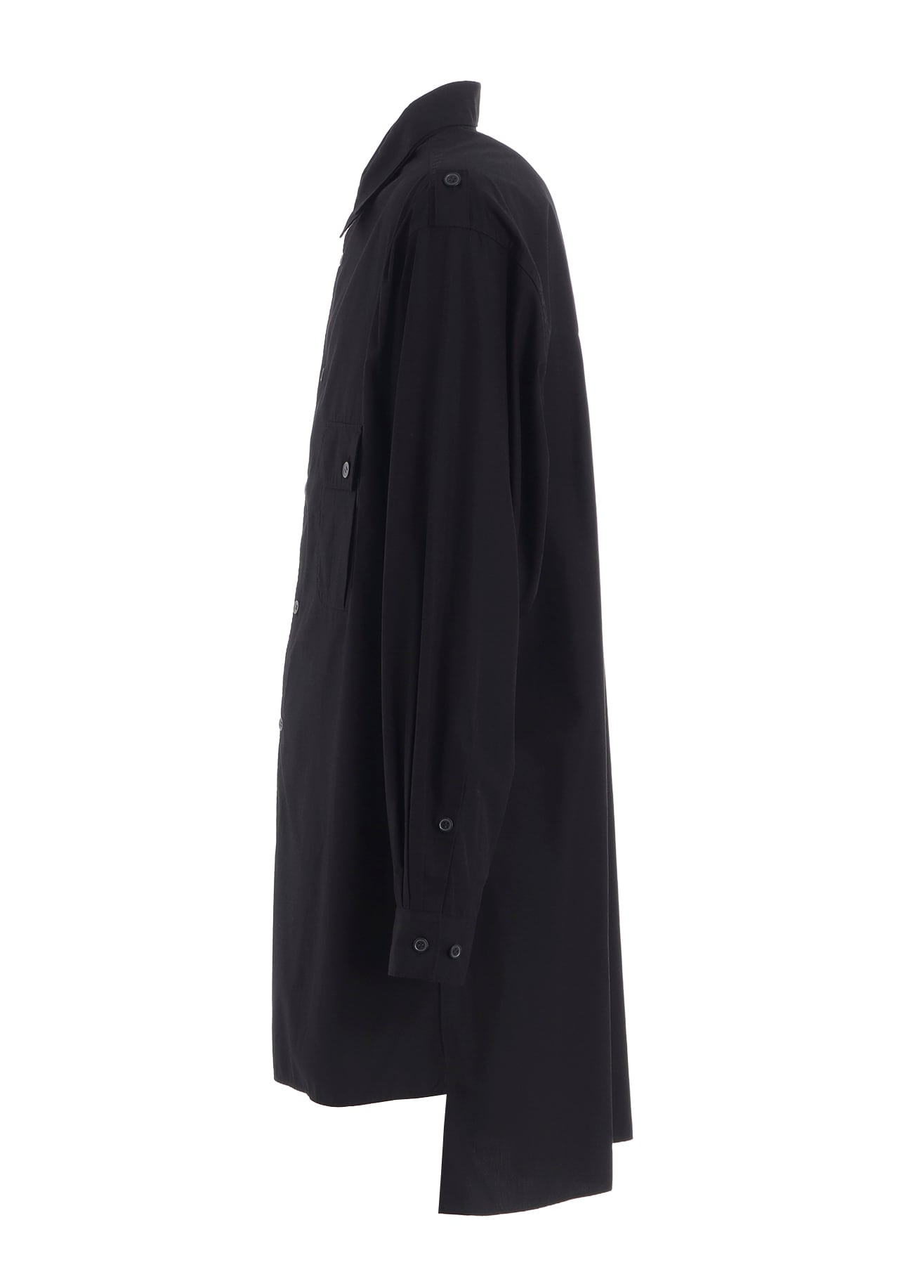 COTTON BROAD OVERSIZED DOUBLE COLLAR SHIRT