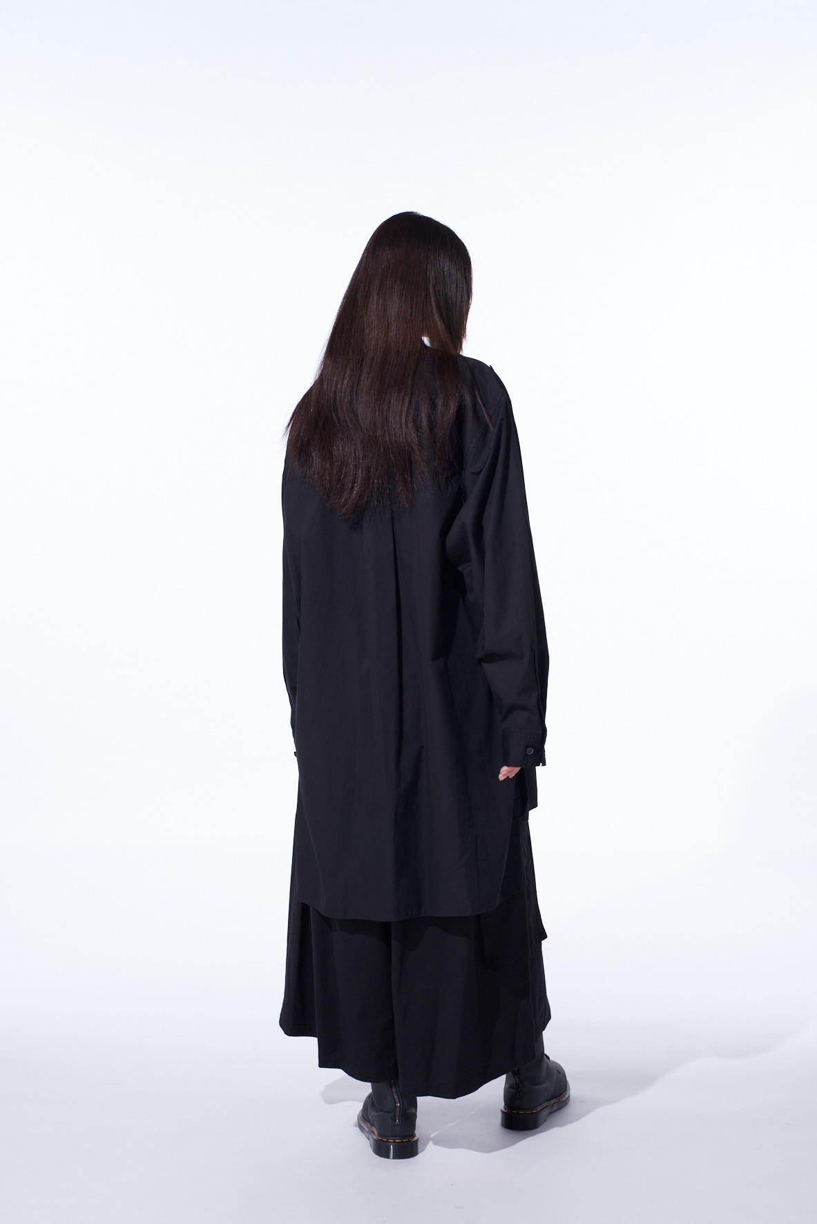 COTTON BROAD OVERSIZED DOUBLE COLLAR SHIRT