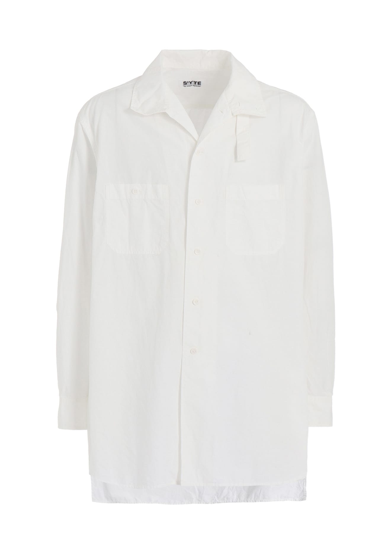 COTTON LINEN STAND COLLAR SHIRT