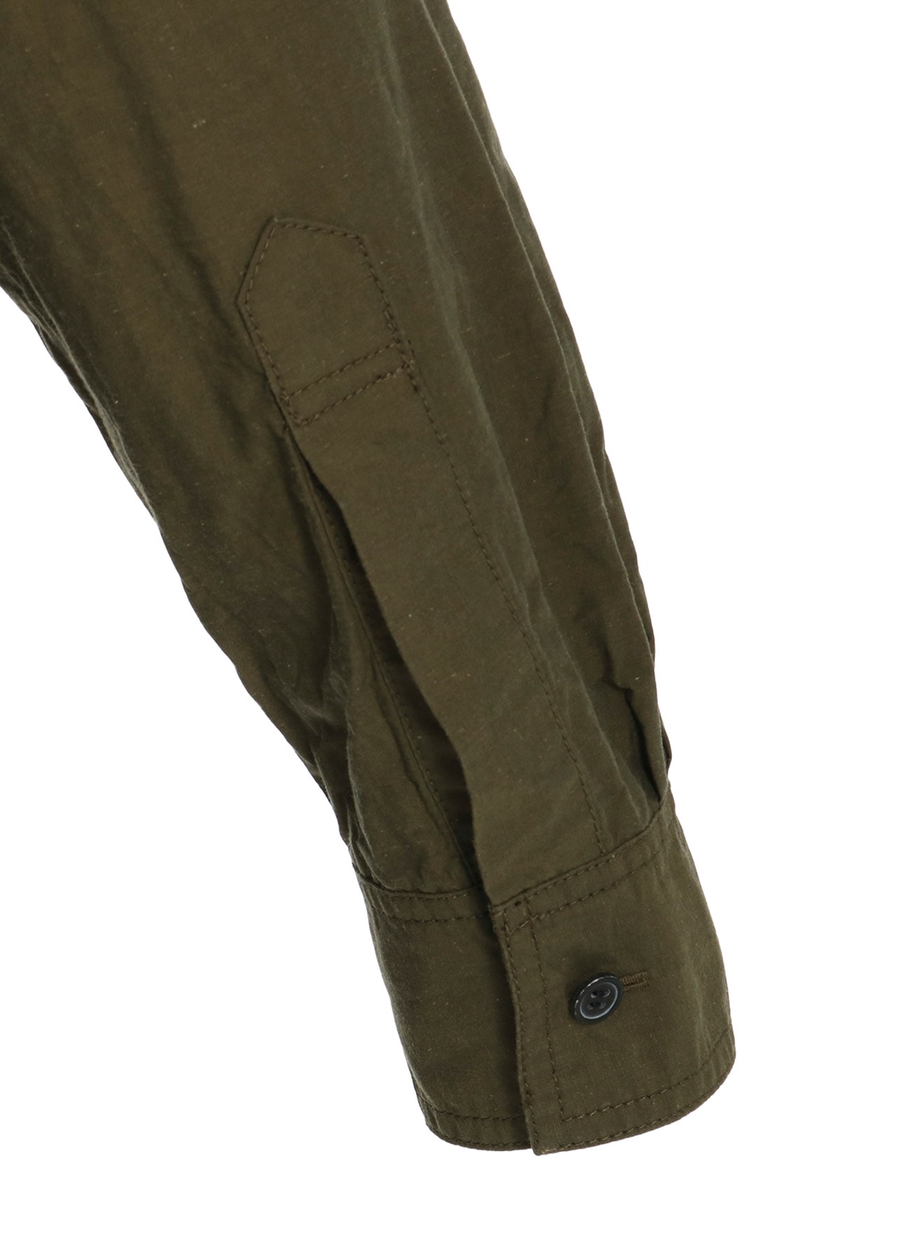 COTTON LINEN SINGLE WELT POCKET SHIRT