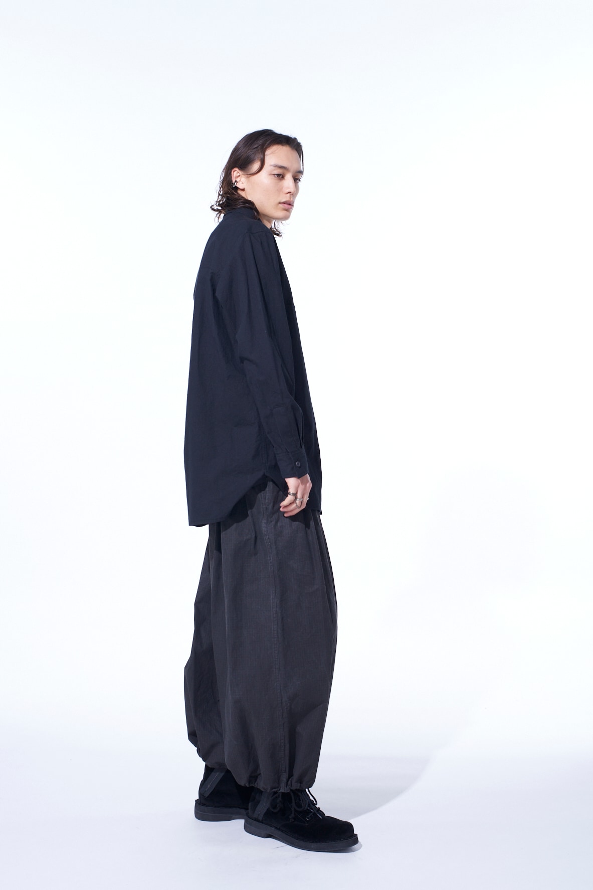 POISONOUS FLOWER PRINT SINGLE SEAM POCKET SHIRT