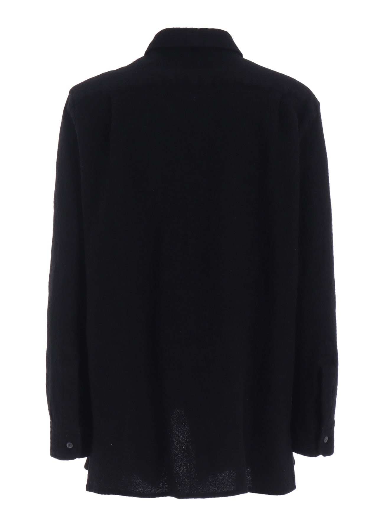 WOOL GAUZE ZIP SHIRT