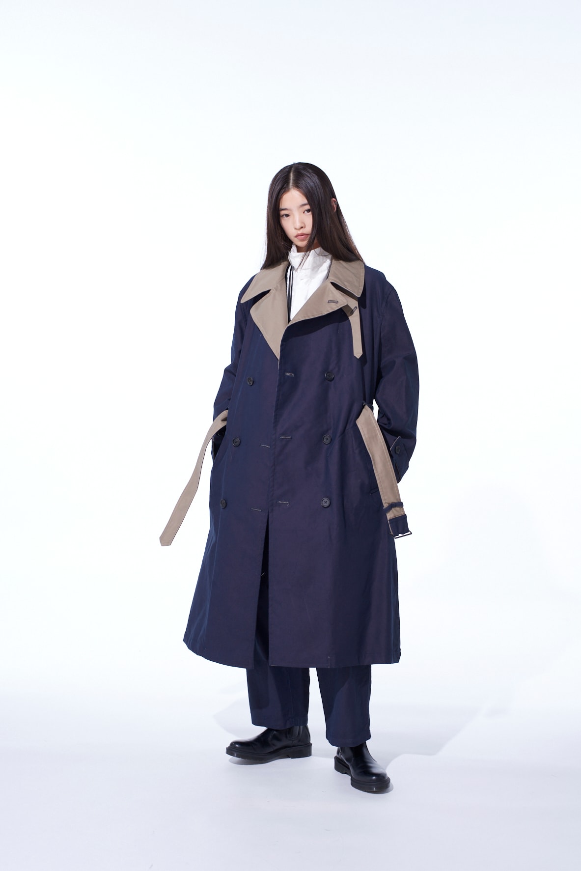 MOLESKIN REVERSIBLE TRENCH COAT