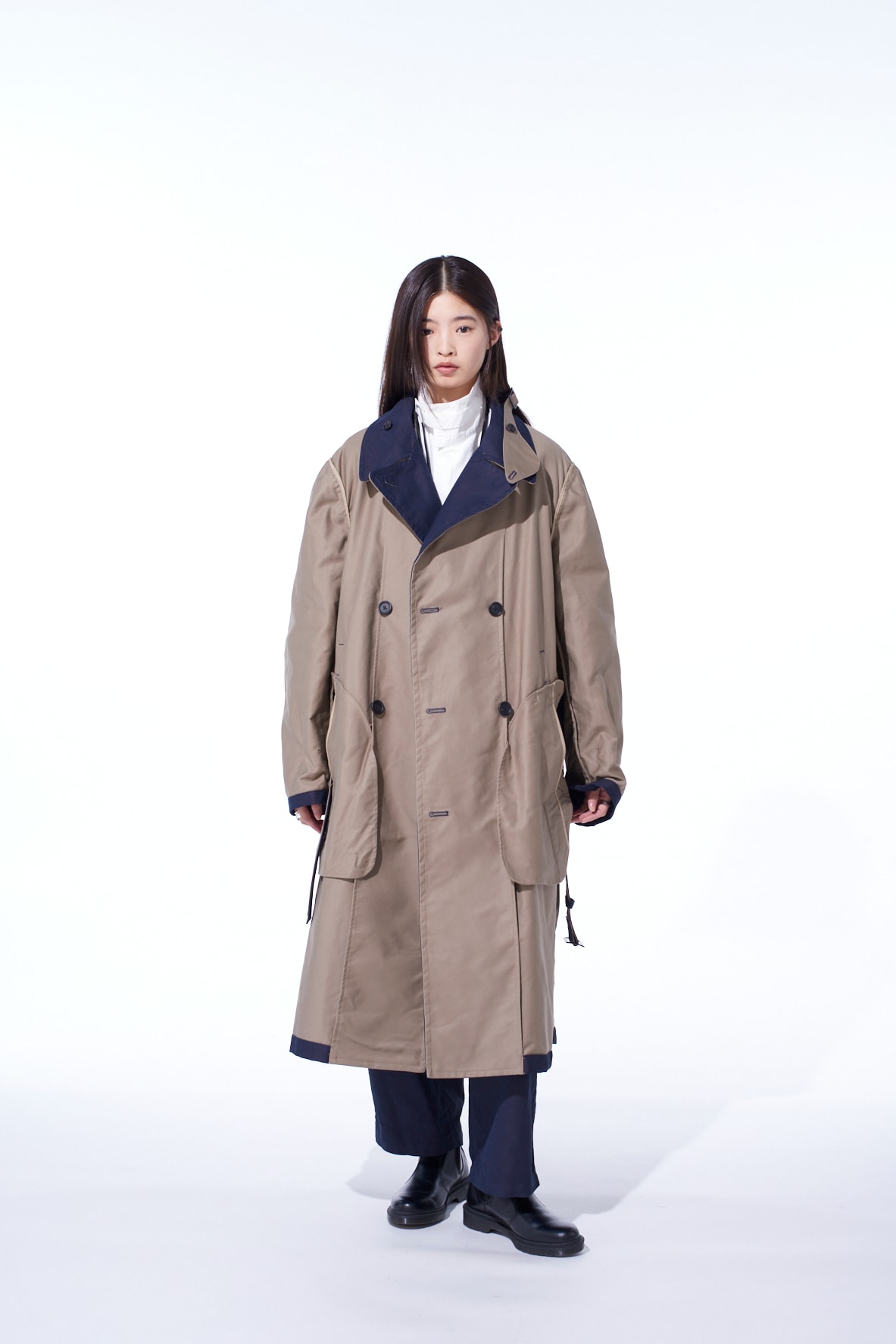 MOLESKIN REVERSIBLE TRENCH COAT