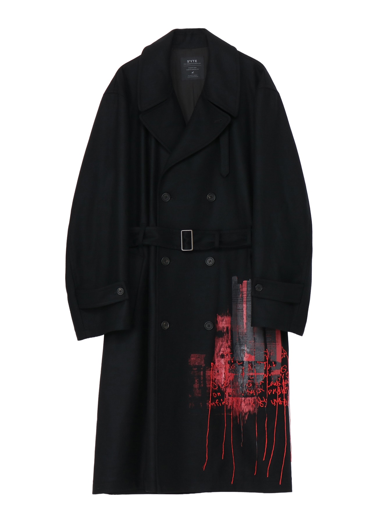 【11/21 S'YTE 渋谷PARCO 先行発売】Message Embroidered Trench Coat