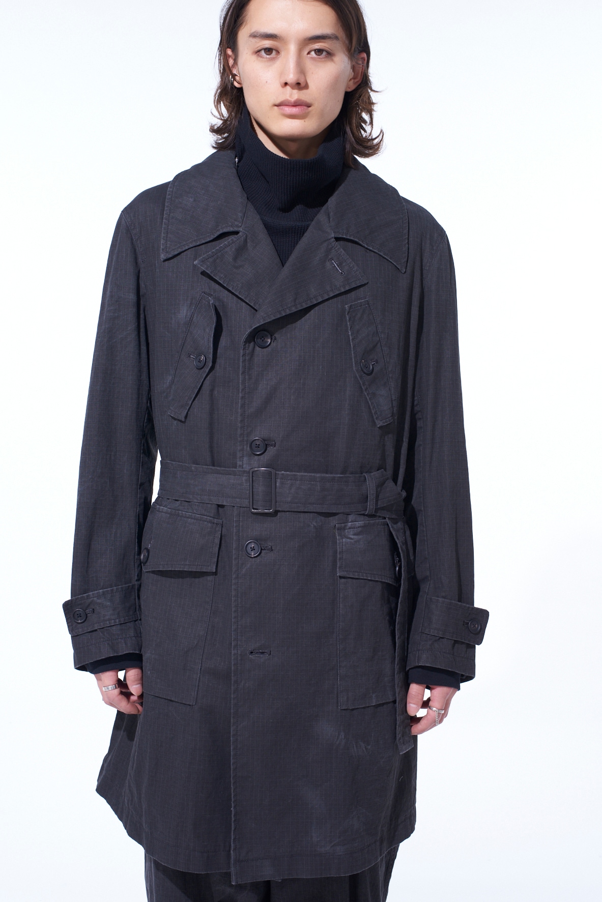 PIGMENT PRINT RIPSTOP MILITARY COAT