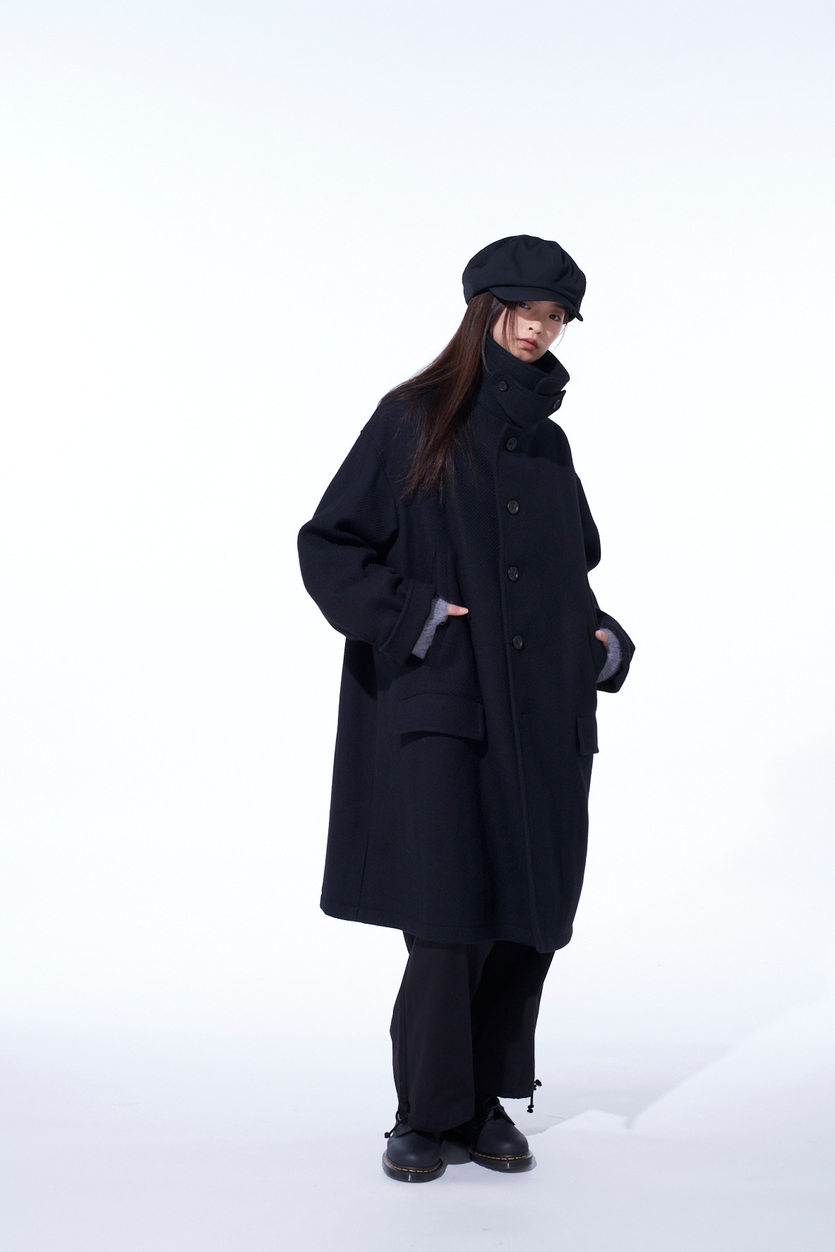 4/24 KERSEY OVERSIZED STAND COLLAR COAT