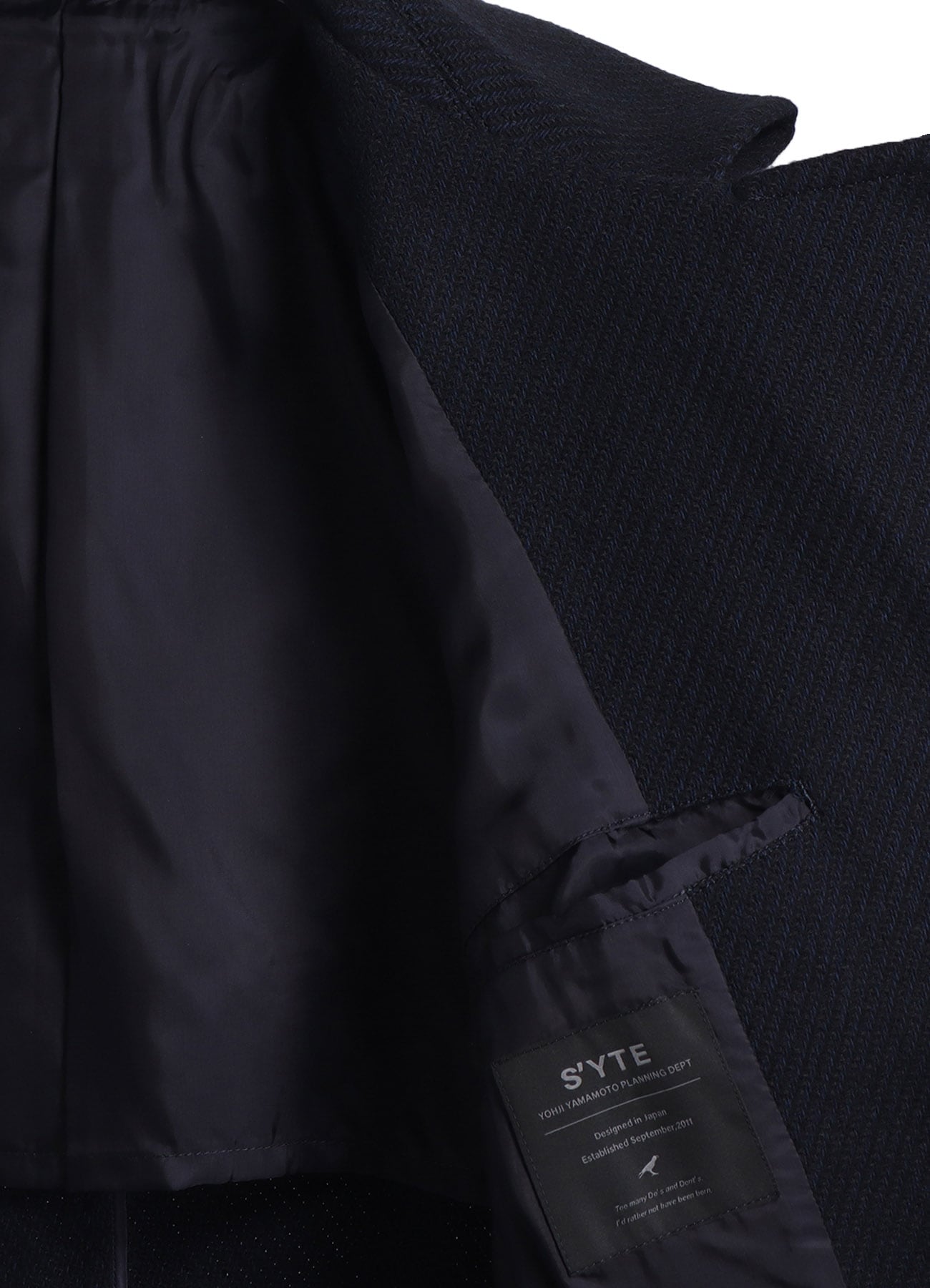 4/24 KERSEY TUBE LAPEL DOUBLE LONG COAT