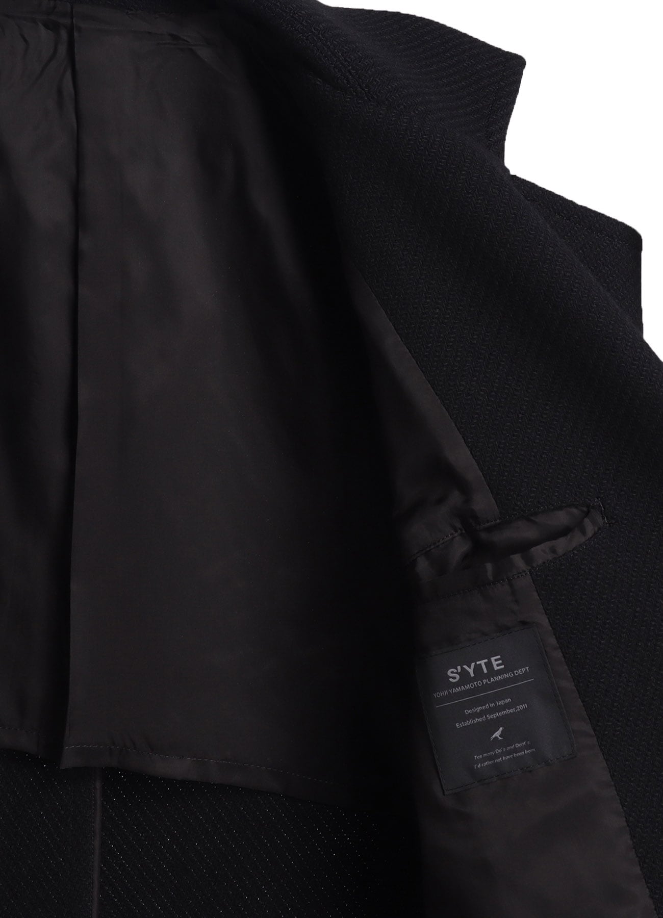 4/24 KERSEY TUBE LAPEL DOUBLE LONG COAT