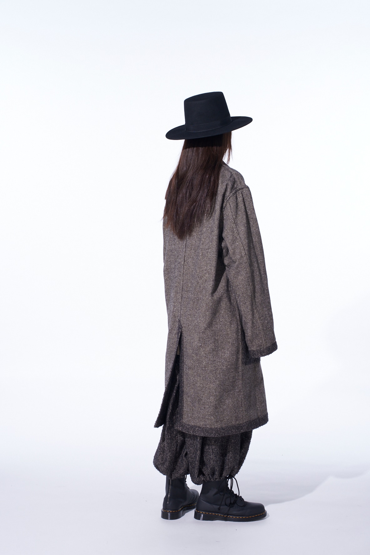 BRUSHED TWILL NEEDLE PUNCH SHOP COAT