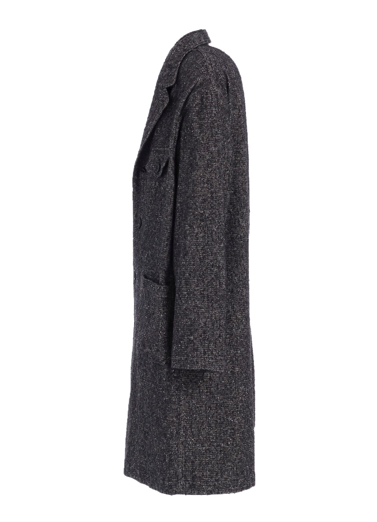 BRUSHED TWILL NEEDLE PUNCH SHOP COAT