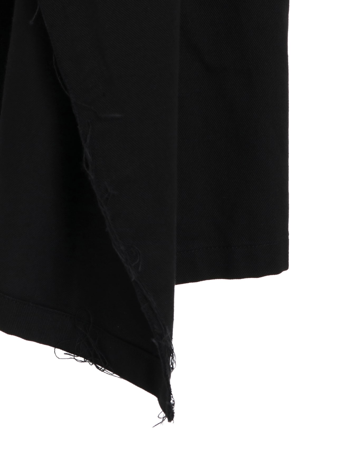 COTTON DRILL EMBROIDERY CUT-OUT DRAPE COAT