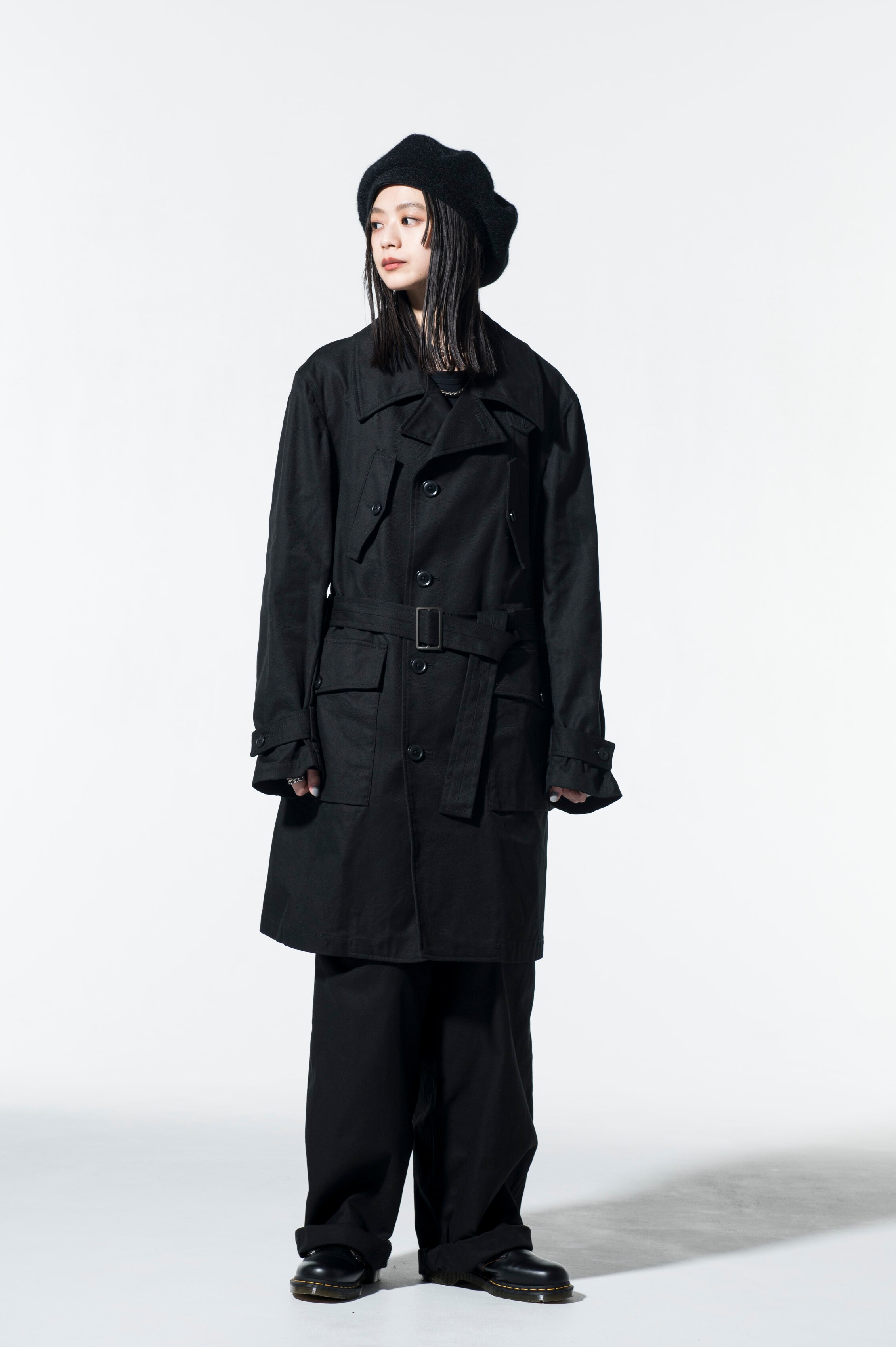 French Worker Surge Single Short Trench Coat