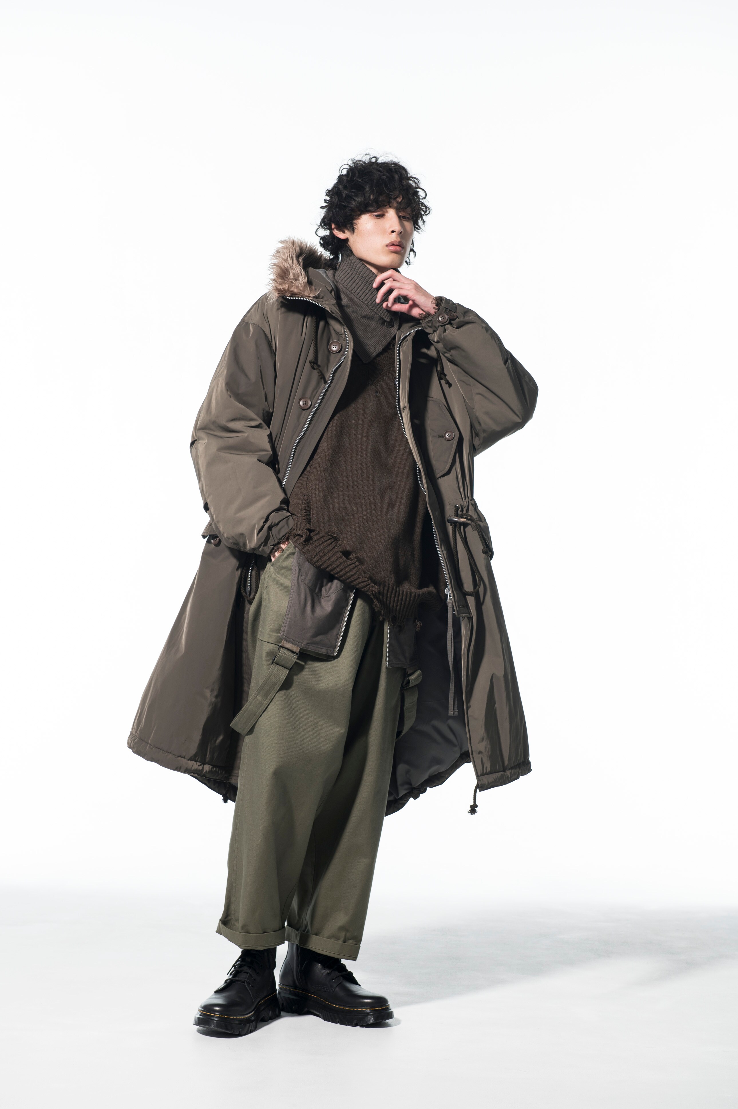 送料無料激安祭 Yohji Yamamoto ヨウジ ヤマモト2014aw 花柄 モッズ