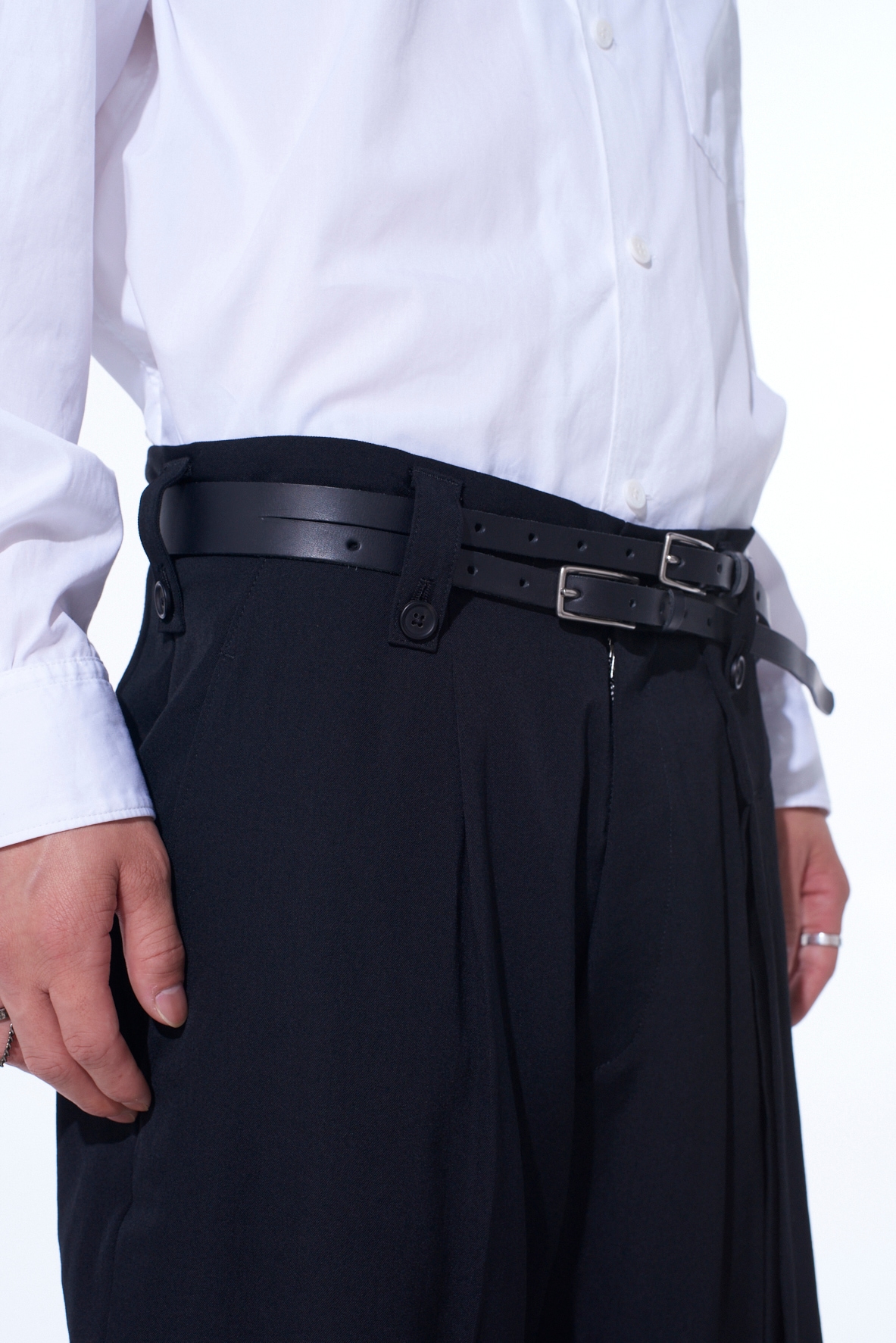 COW LEATHER DOUBLE BELT